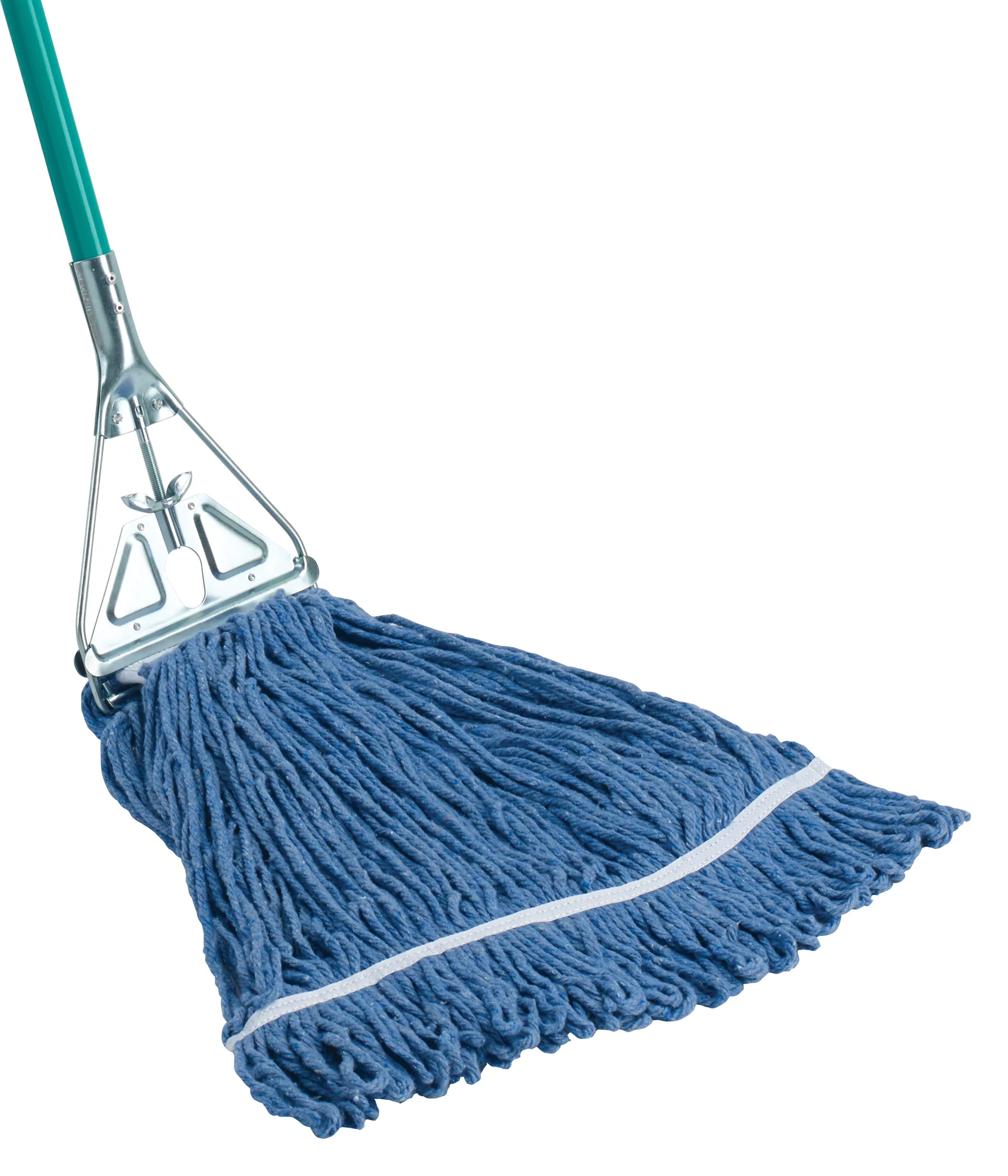 Winco 24 oz. Blue Loop End Wet Mop Head - Professional Grade - Image 2