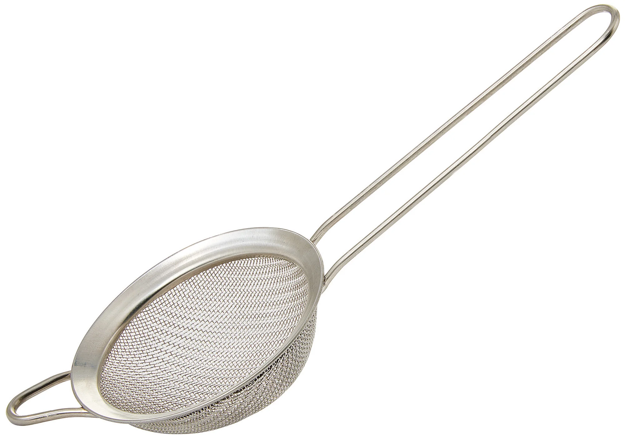 Winco MS2K-3S 3 Inch Bowl Diameter Fine Mesh Strainer Stainless Steel Handle - Image 2