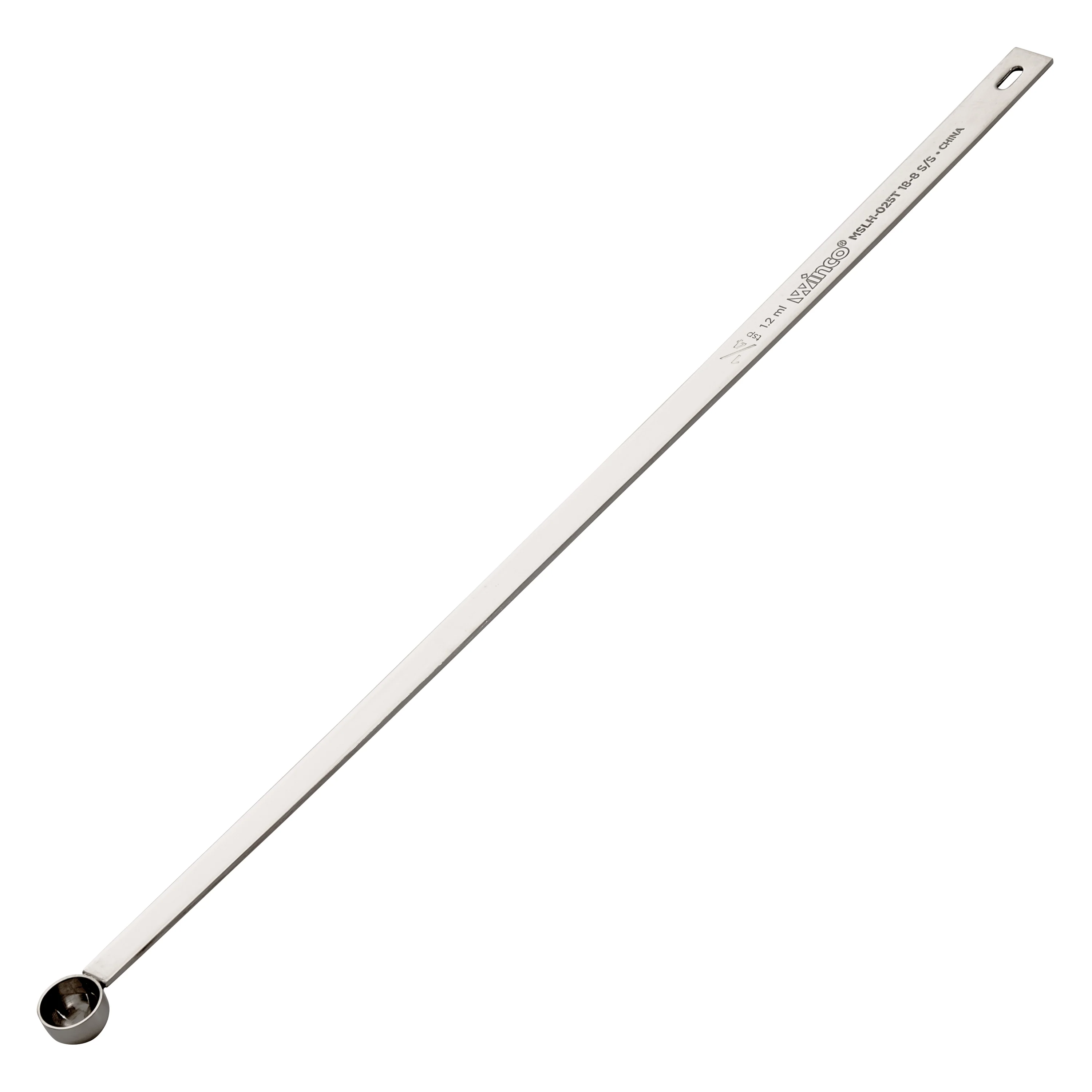 Winco MSLH-025T 15 Inch Measuring Spoon 1/4 Tsp Stainless Steel Heavy Duty