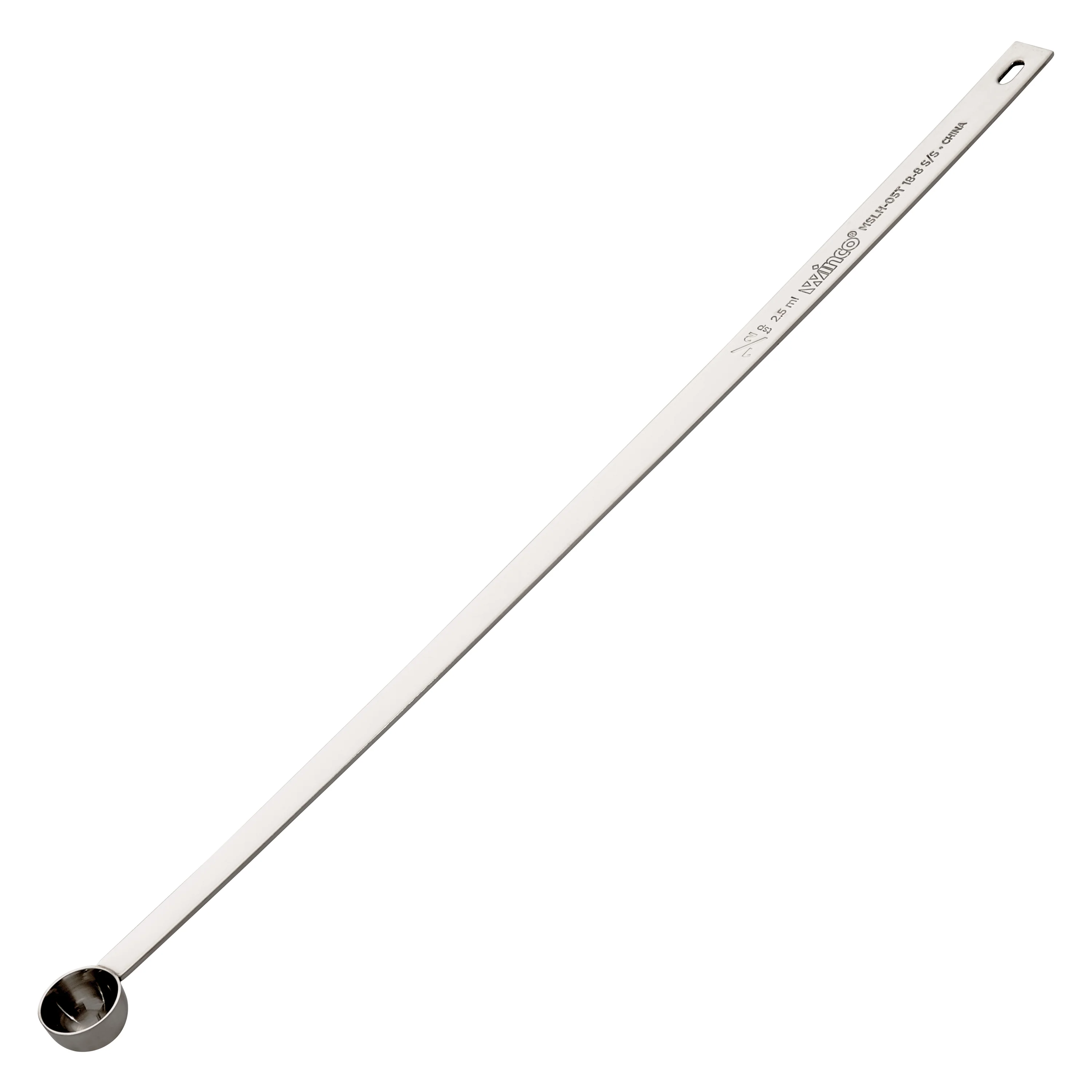 Winco MSLH-05T 15 Inch Long Handle Measuring Spoon Heavy Duty Stainless Steel - Image 2