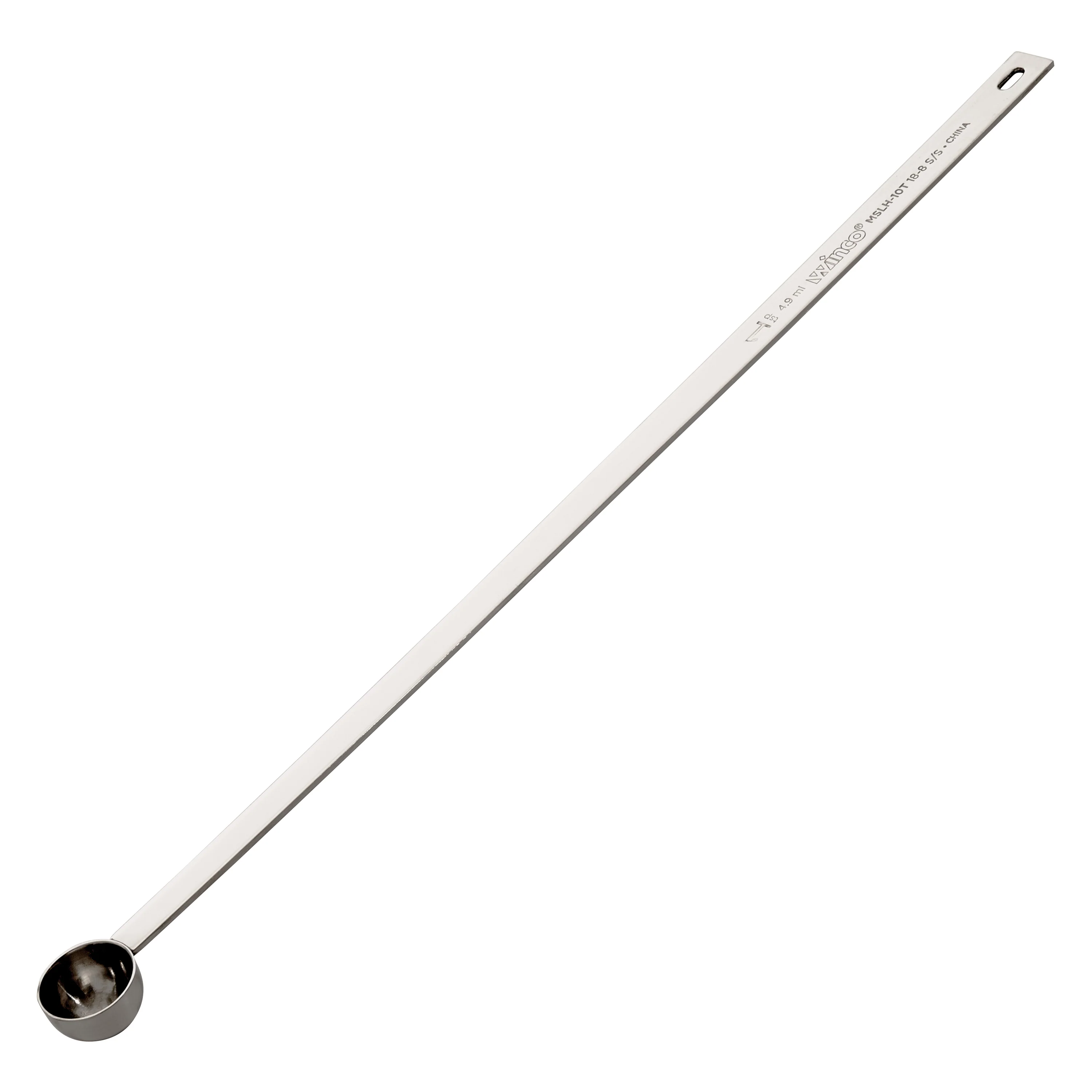 Winco MSLH-10T 15 Inch Long Handle Measuring Spoon Heavy Duty Stainless Steel - Image 2