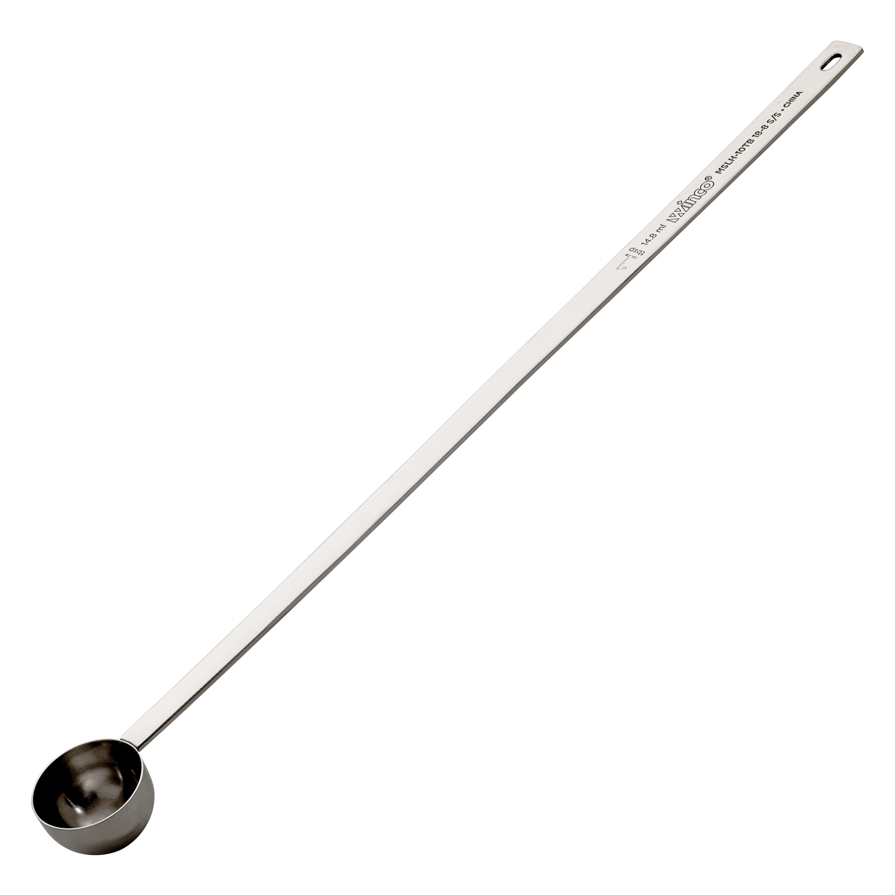 Winco MSLH-10TB 15 Inch Long Handle Heavy Duty Measuring Spoon Stainless Steel - Image 2