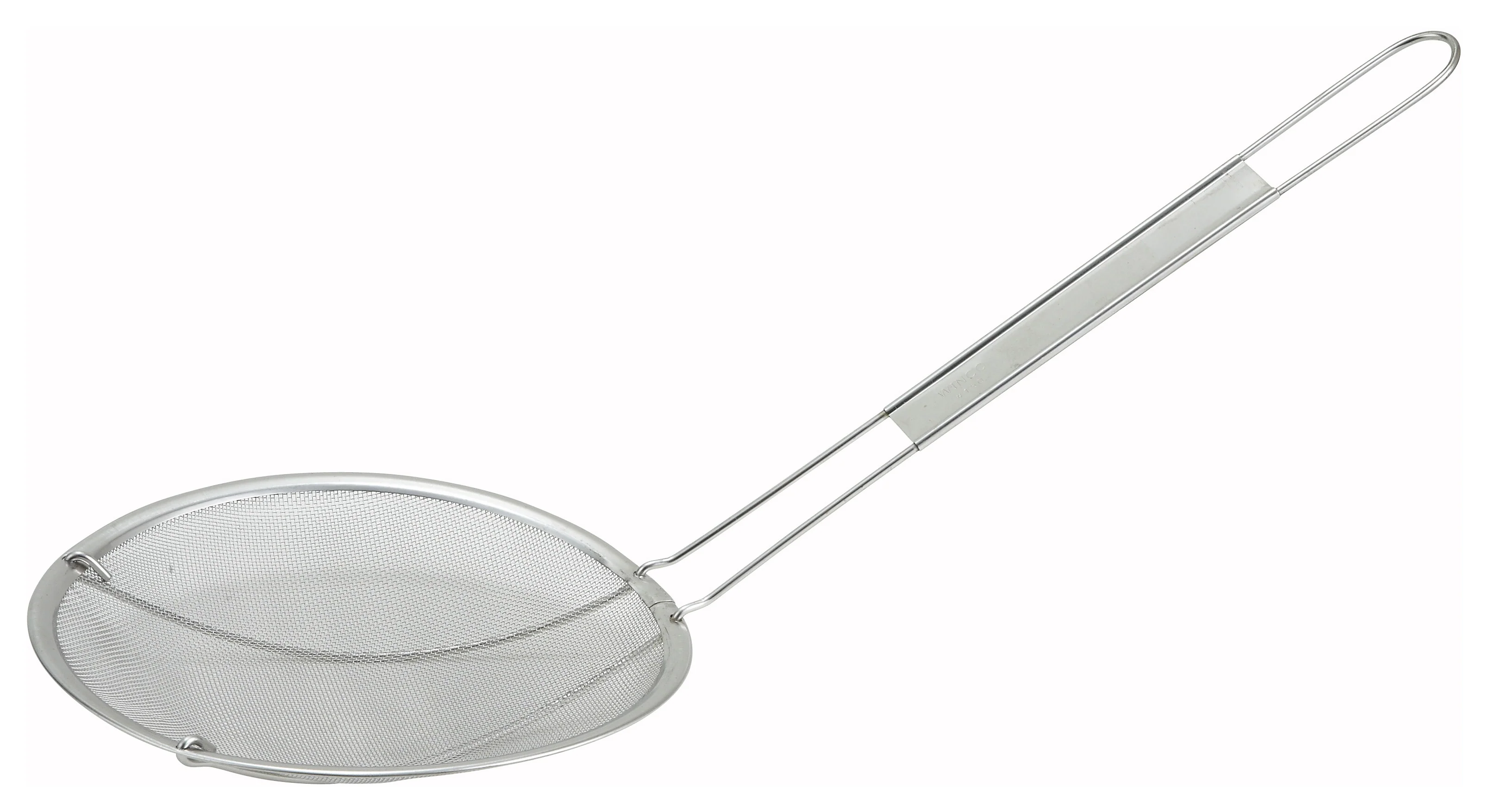 Winco MSS-6 6 Inch Diameter Coarse Mesh Strainer Stainless Steel with Handle - Image 4