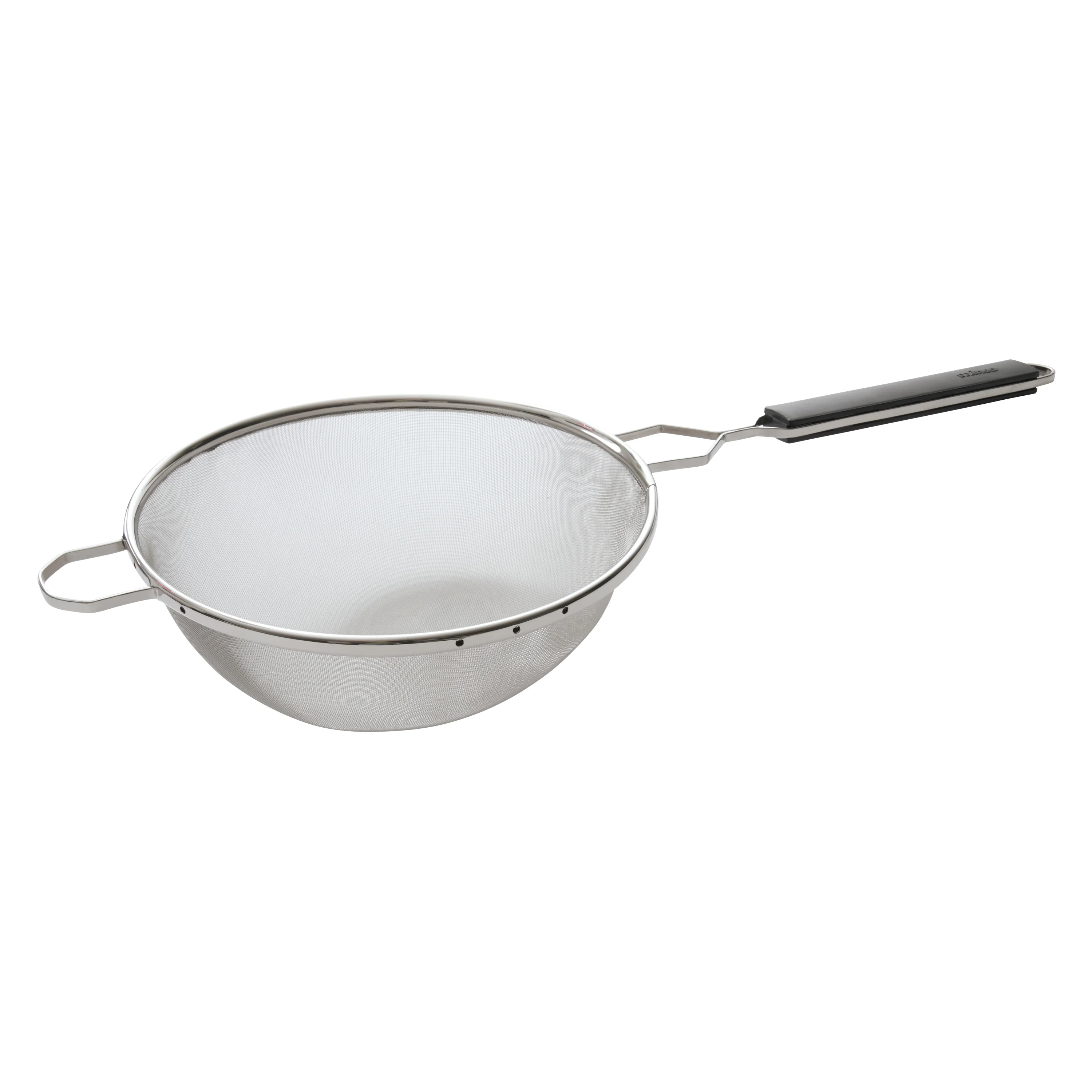 Winco MSTP-10SF 10-1/4" Single Fine Mesh Strainer  with Plastic Handle