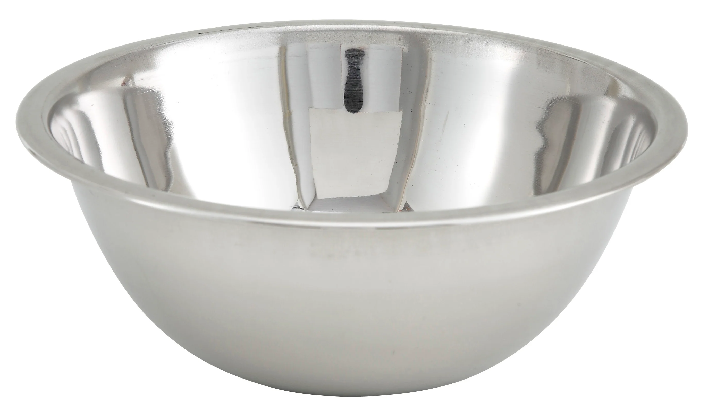Winco 1.5 Quart Stainless Steel Mixing Bowl - 7-3/4" Diameter - Image 2
