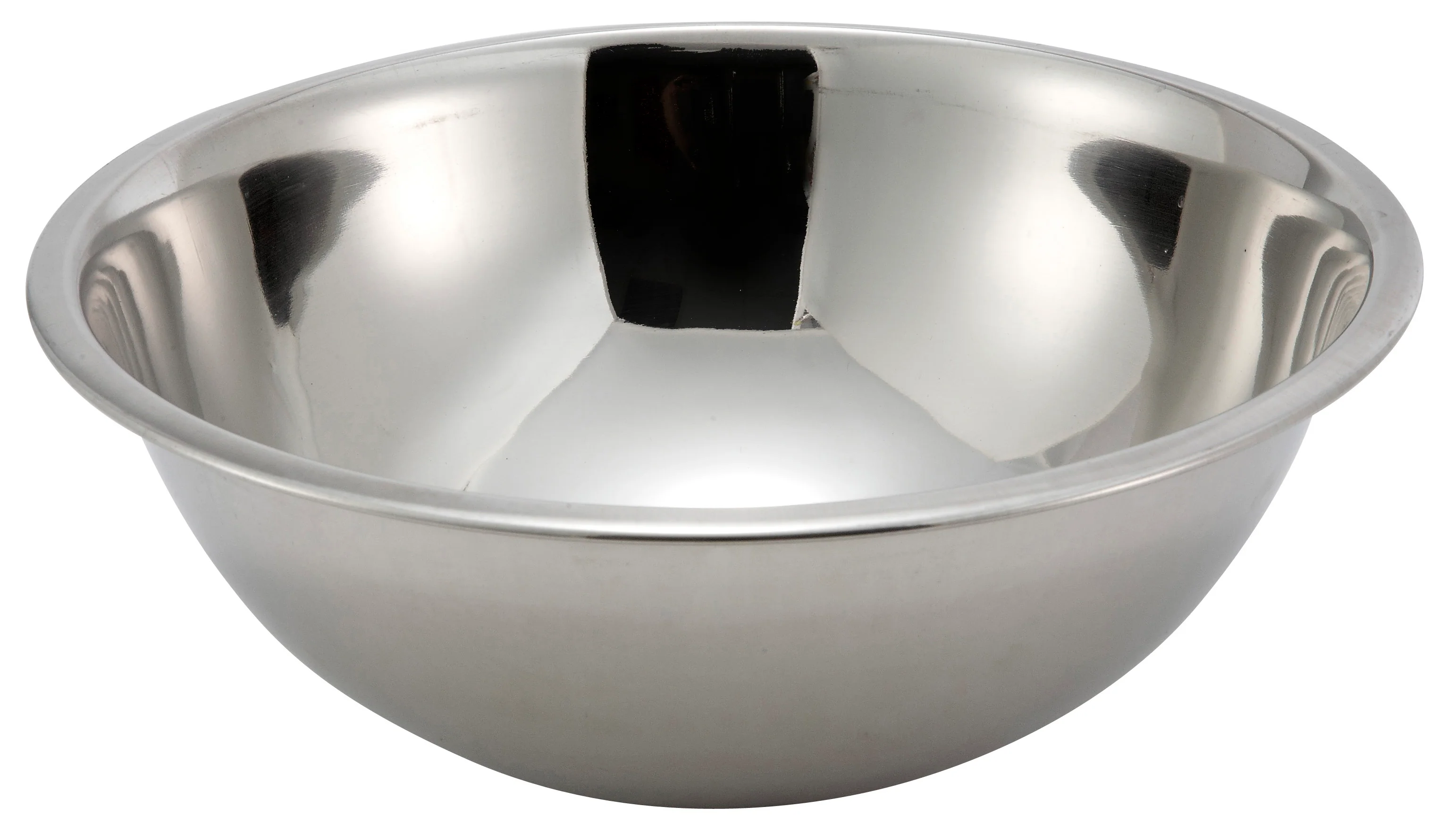 Winco 5 Quart Stainless Steel Mixing Bowl - 11.5" Diameter Economy Series - Image 2