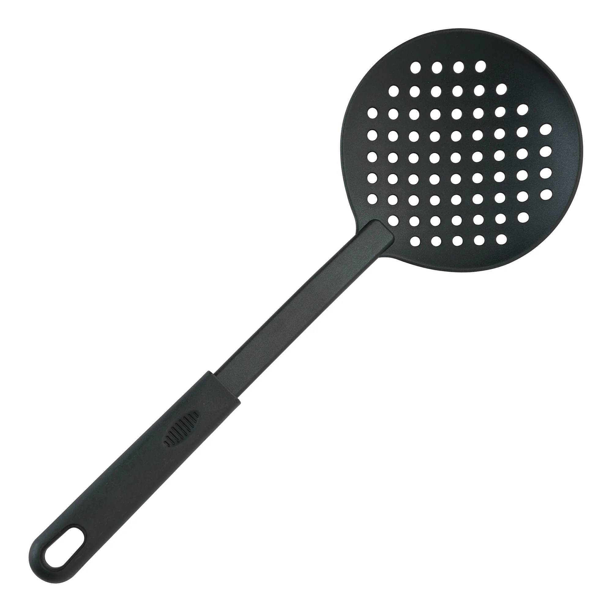 Winco NC-SK 13 Inch Skimmer Heat Resistant Nylon Black with Round Bowl - Image 2