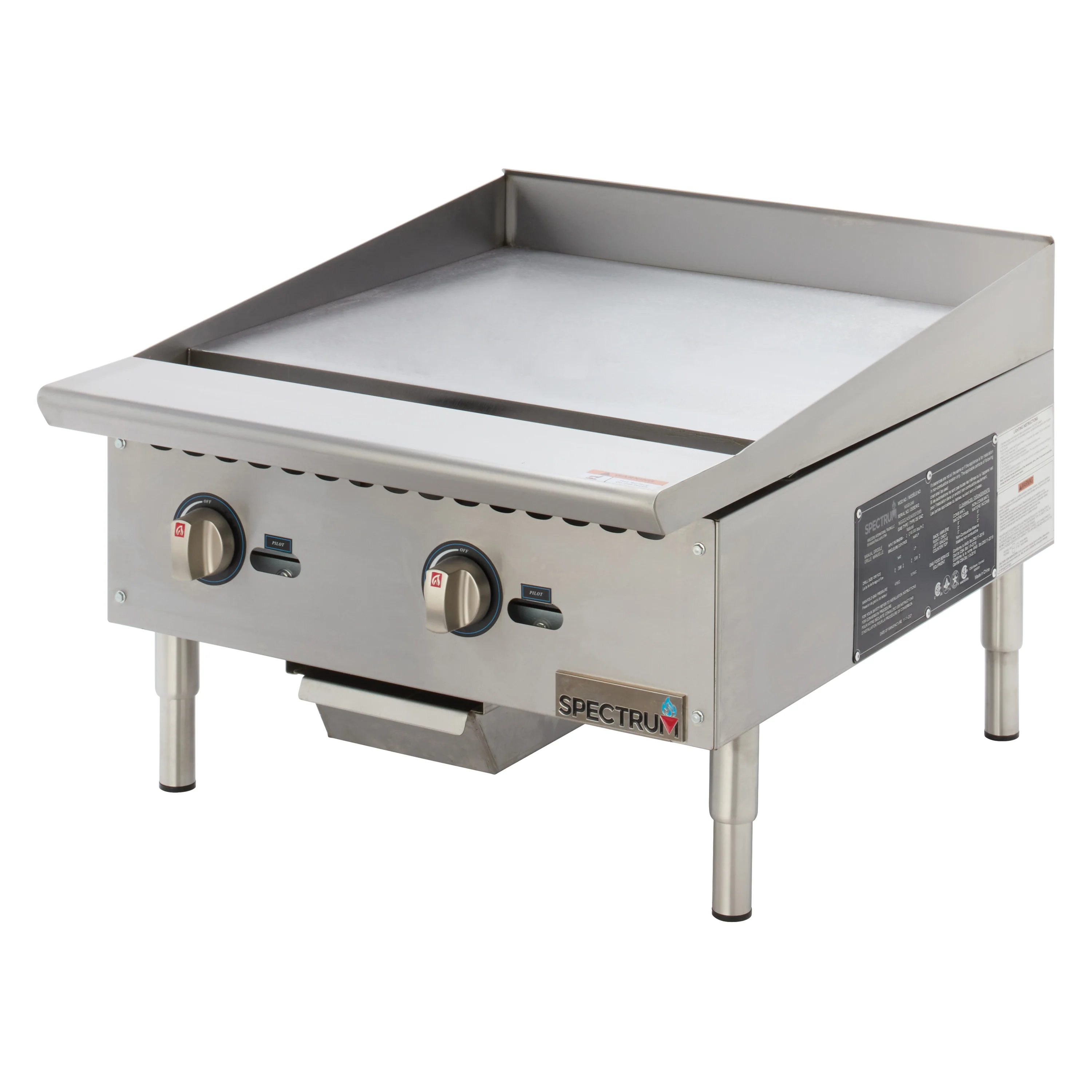 Winco NGGD-24M 24 Inch Griddle Gas Countertop with 60,000 BTU Burners - Image 4