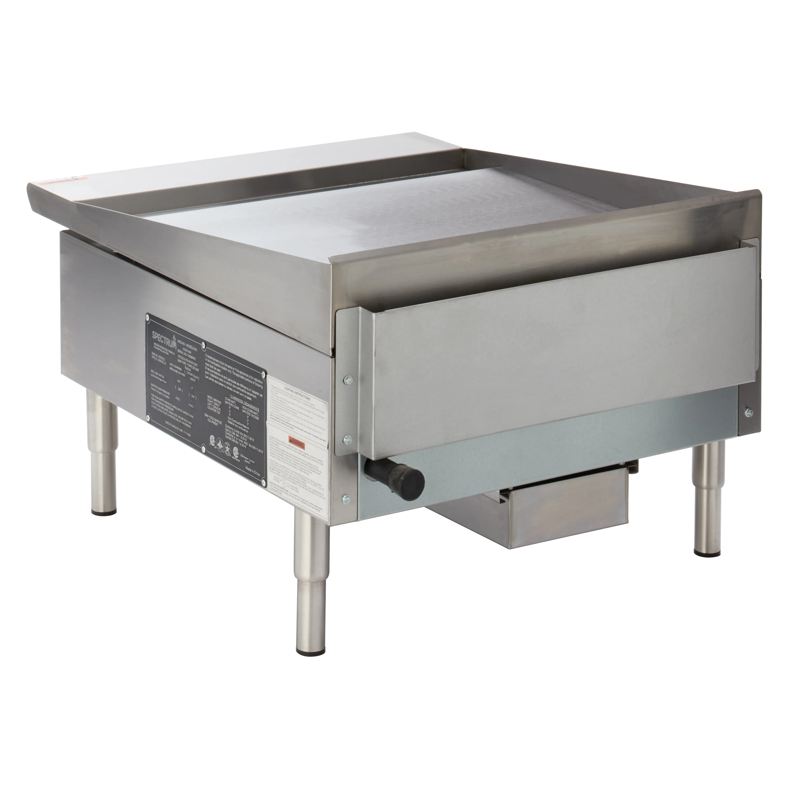 Winco NGGD-24M 24 Inch Griddle Gas Countertop with 60,000 BTU Burners - Image 6