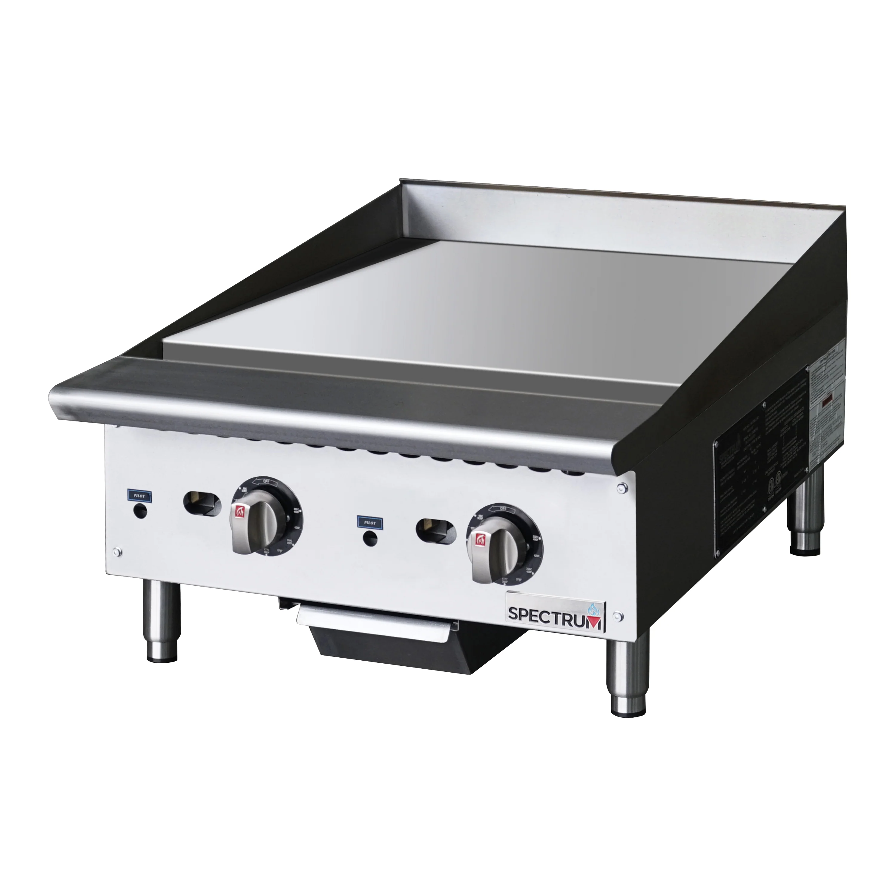 Winco NGGD-24T Spectrum™ Griddle Natural Gas Countertop - Image 2