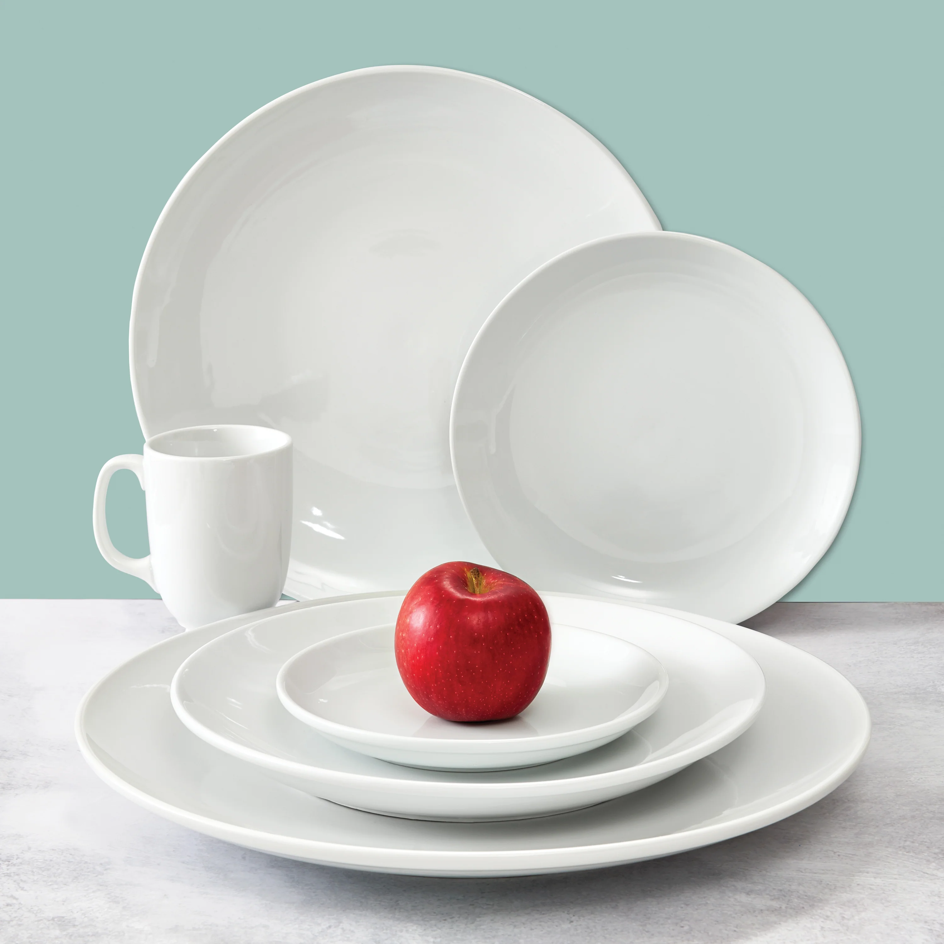Winco OKP-9 Brechia Plate 9" Dia. X 1"H - Image 2