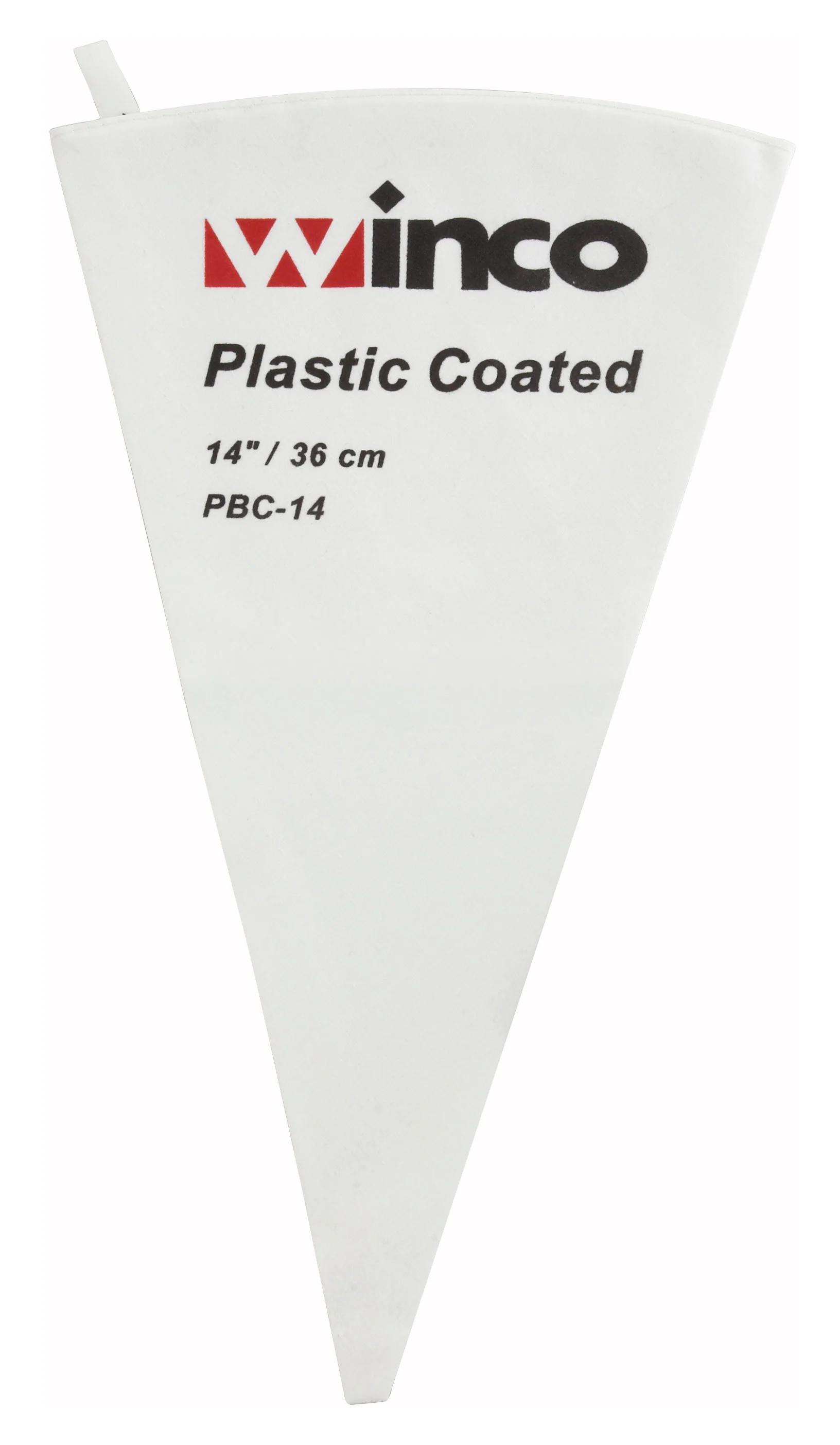 Winco PBC-14 14 Inch Pastry Bag Cotton Outside with Polyurethane Lining