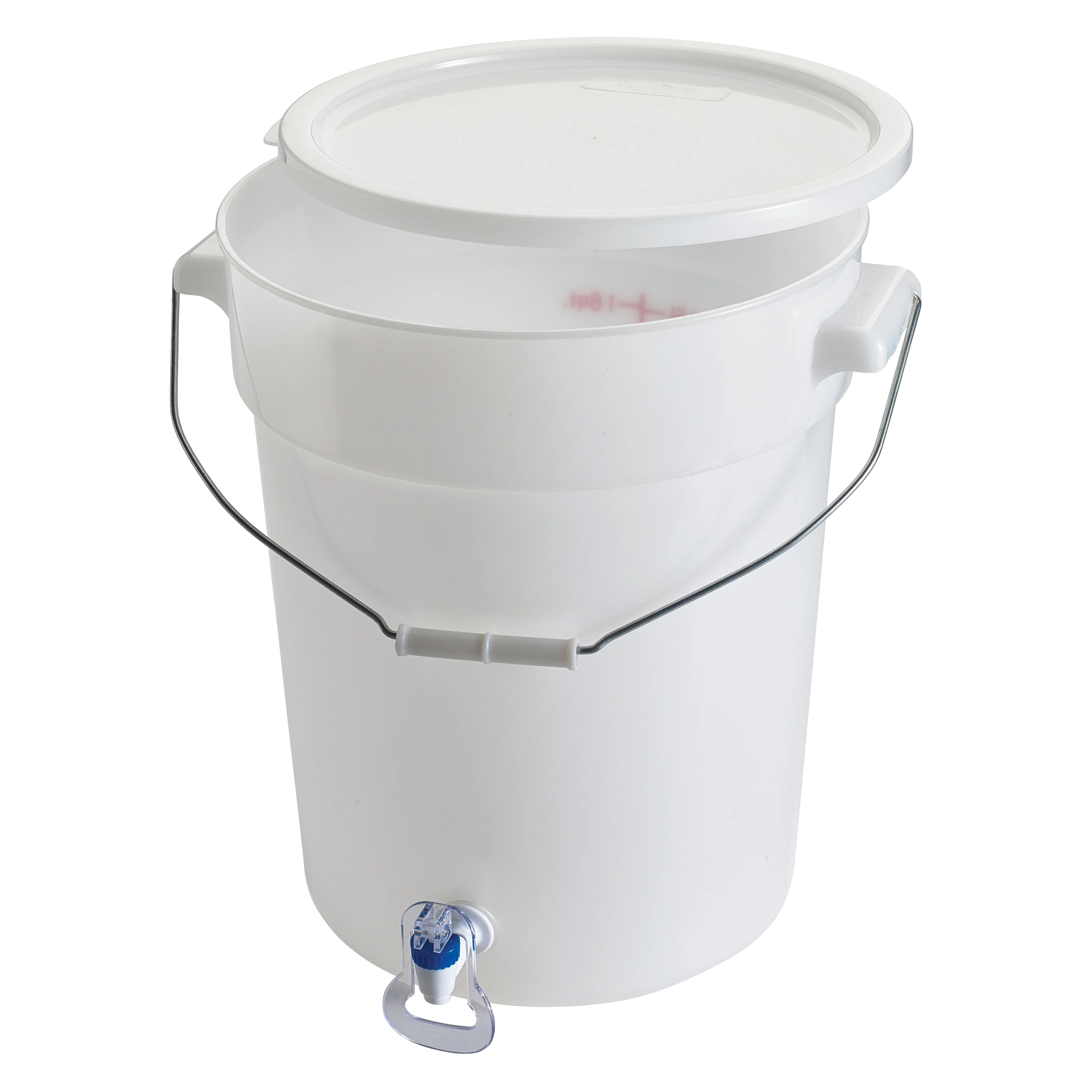 Winco PBDW-22 6 Gallon Beverage Dispenser Drip-proof Spigot White Polypropylene - Image 3