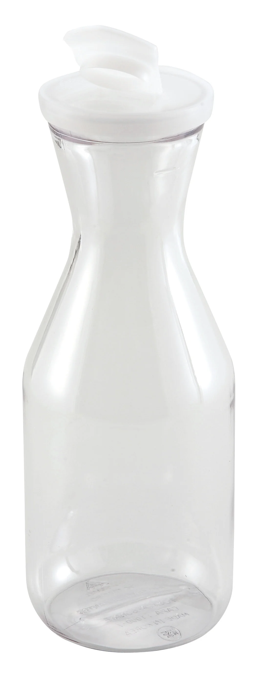 Winco PDT-05 0.5 Qt Decanter Polycarbonate NSF with Flip-top Lid - Image 2