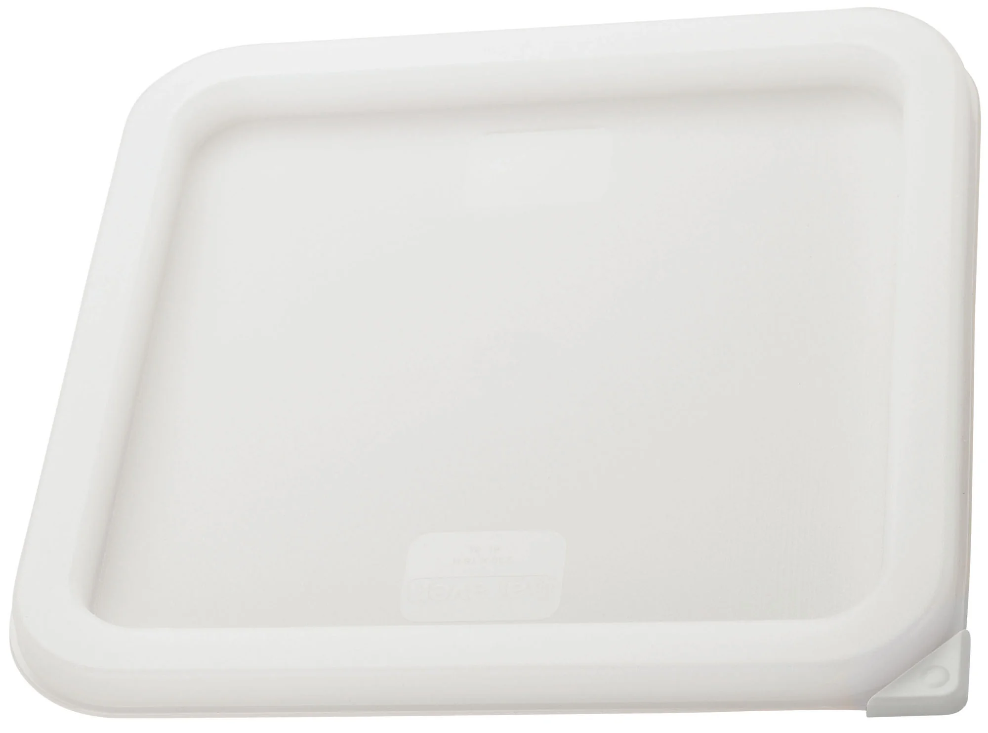 Winco PECC-M 9-1/8 Inch Food Storage Container Cover White Polyethylene - Image 2