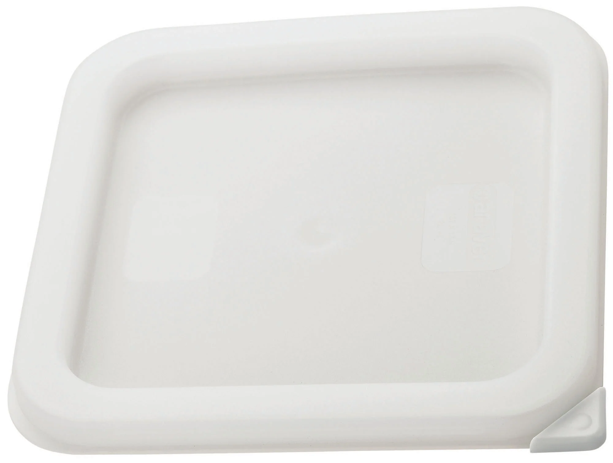 Winco PECC-S 7-3/8 Inch White Polyethylene Container Cover for 2 & 4 Qt - Image 2