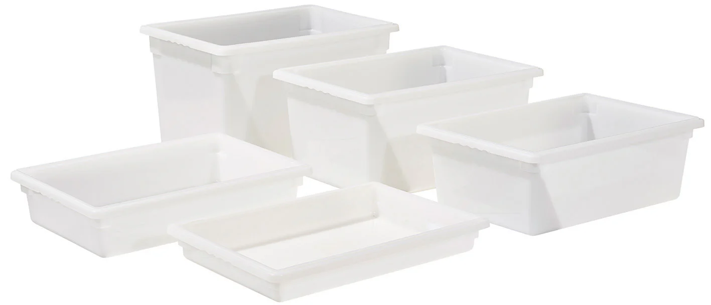 Winco PFFW-12 17 Gallon Food Storage Box 18 Inch by 26 Inch Polypropylene White - Image 2
