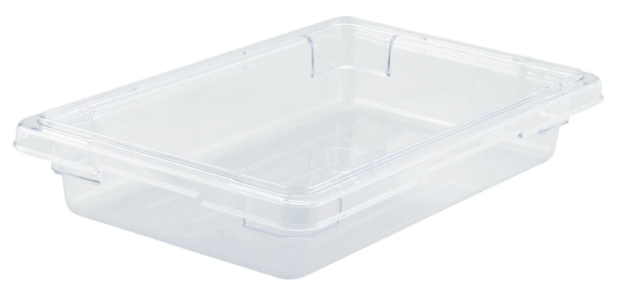 Winco PFSF-3 5 Gallon Clear Food Storage Box Break-Resistant Polycarbonate