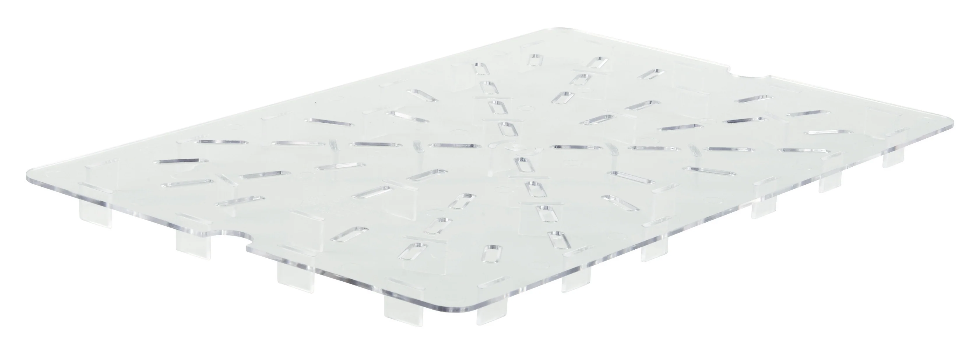 Winco PFSF-DS 13 Inch Drain Shelf Clear Polycarbonate for PFSF and PFFW Series - Image 2