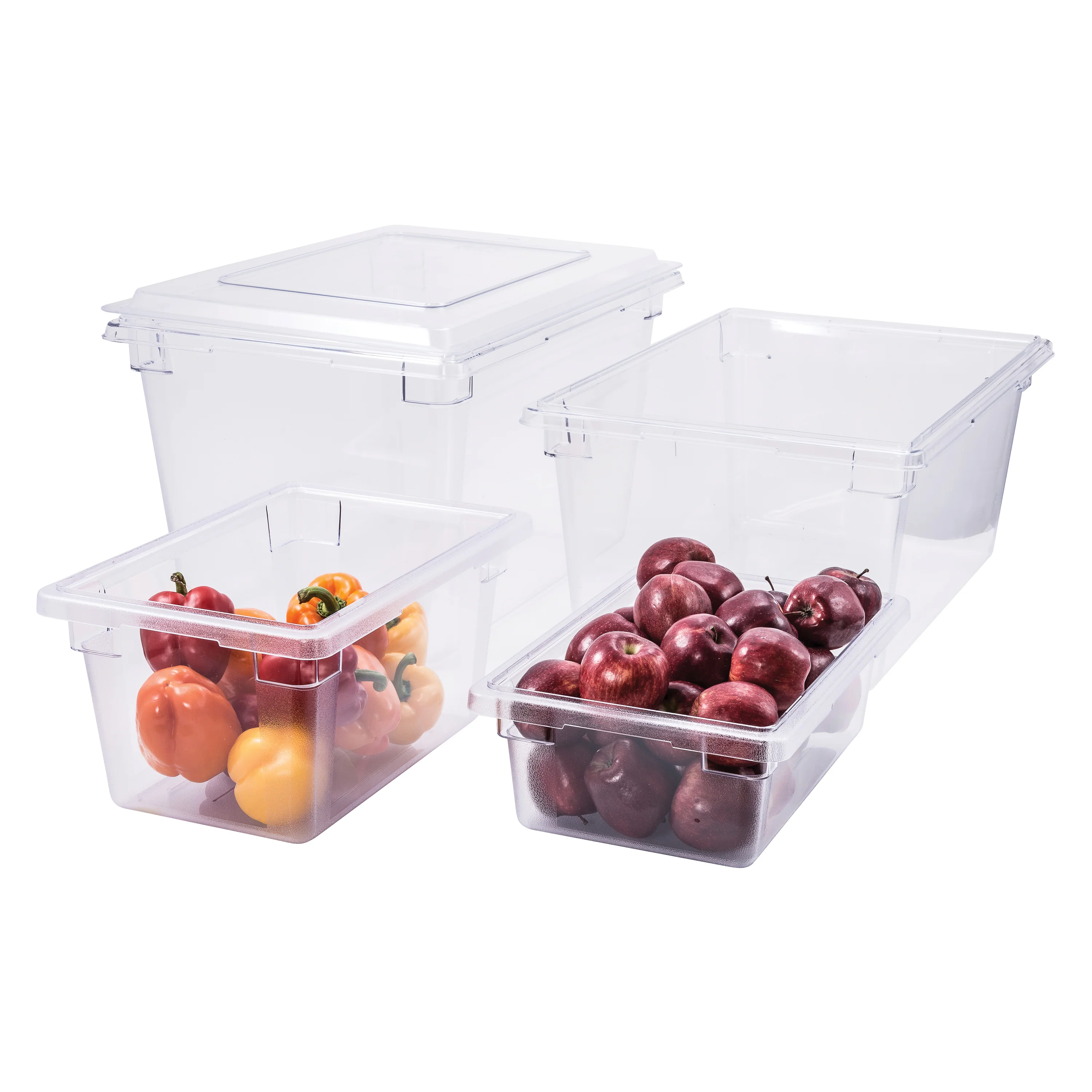 Winco PFSH-6 12 Inch Clear Food Storage Box 3.5 Gallon Polycarbonate - Image 3