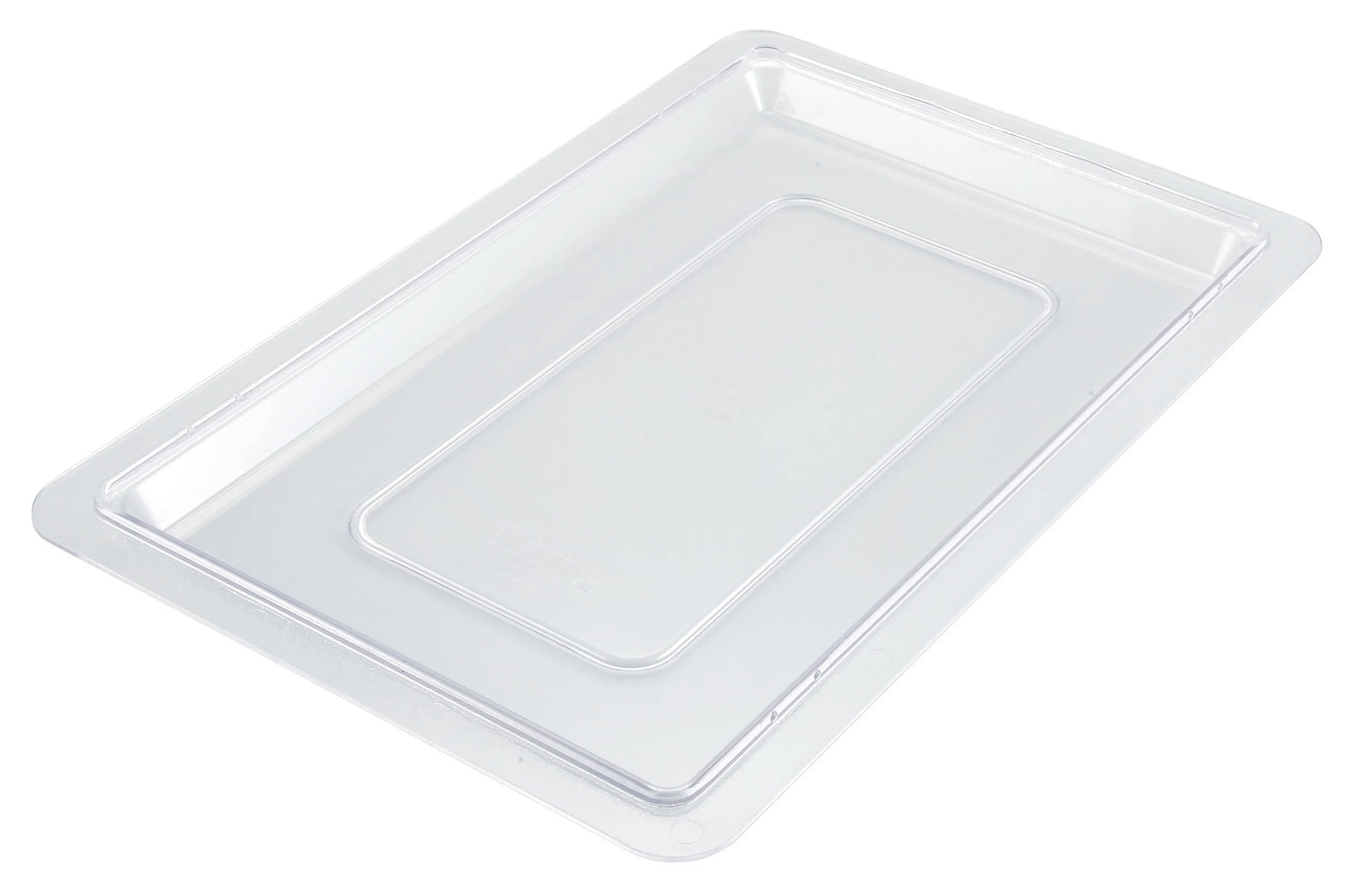 Winco PFSH-C Cover 12 Inch Wide Clear Polycarbonate Food Storage Lid - Image 2