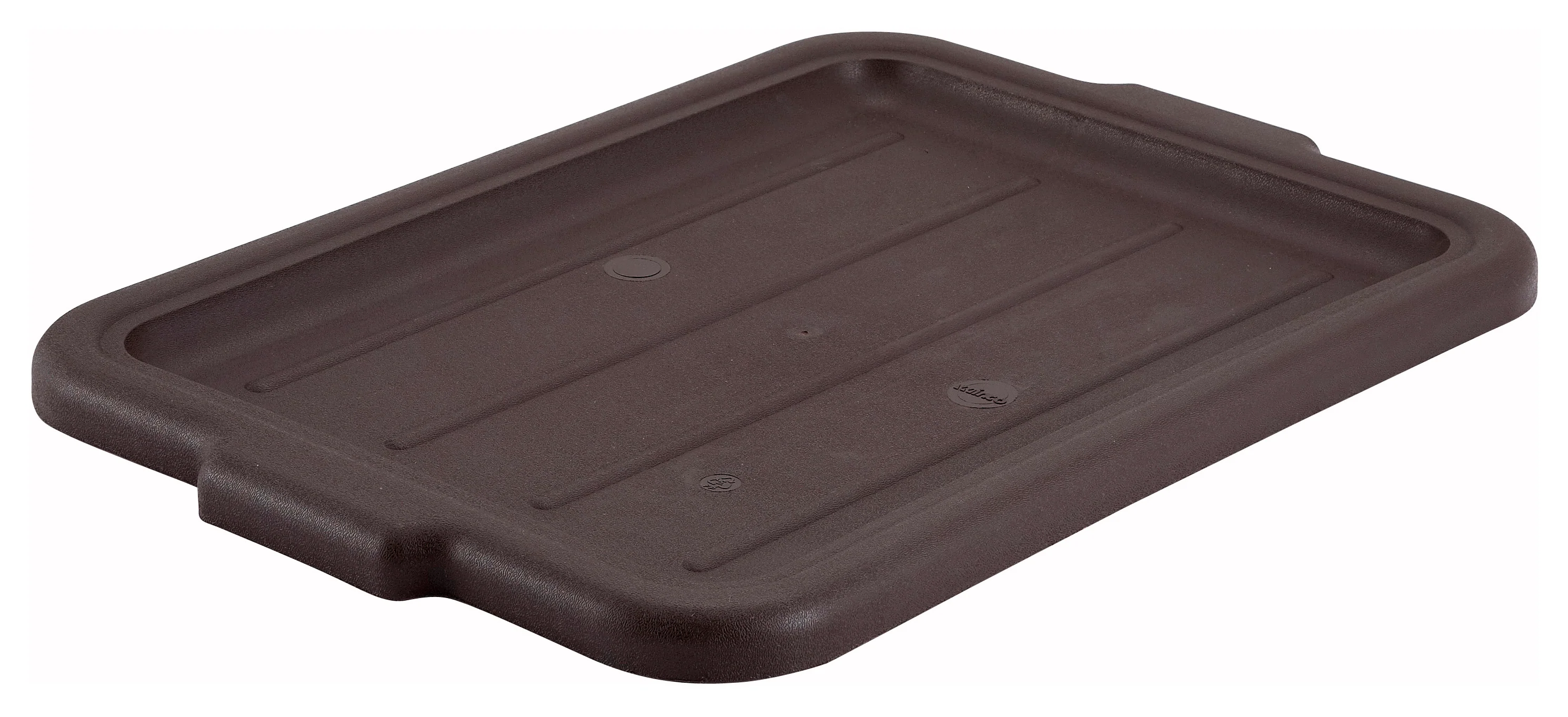 Winco PL-57B 20 Inch Dish Box Cover Brown Polypropylene