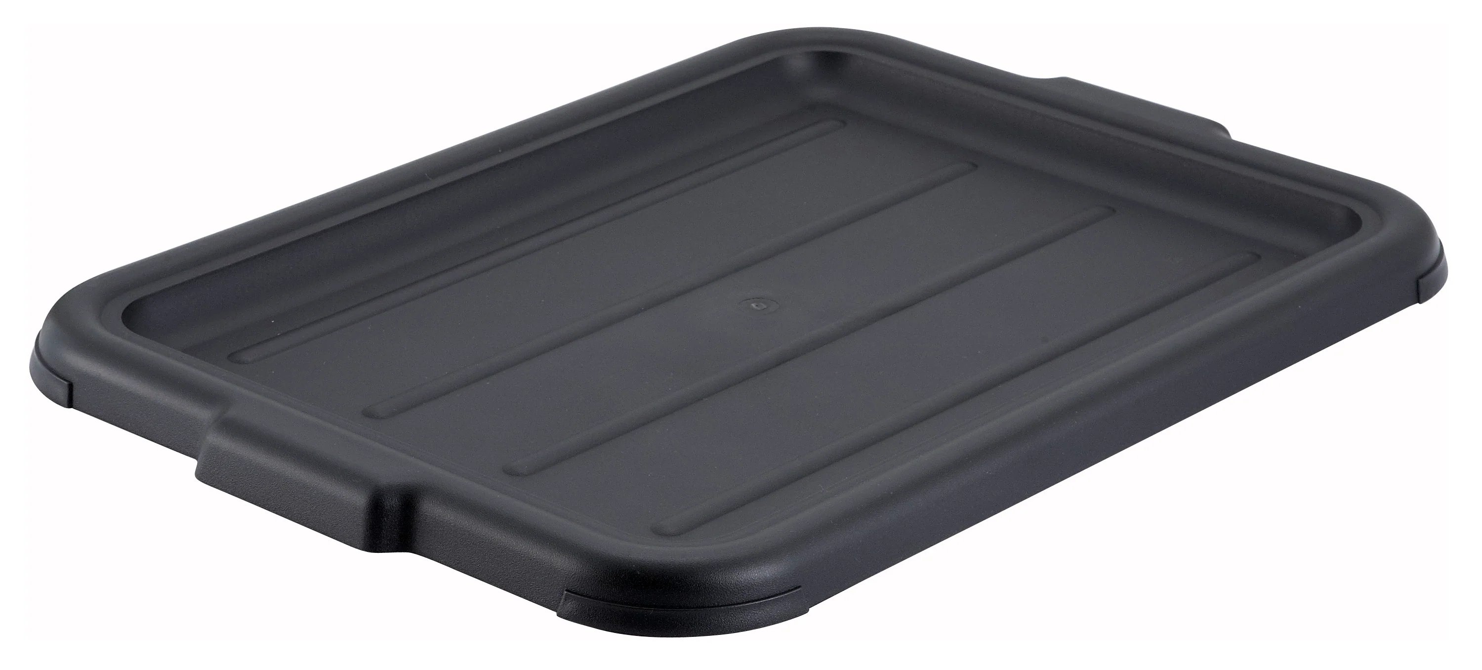 Winco PL-57K 20 Inch Dish Box Cover Black Polypropylene with Heavy Duty Design - Image 2