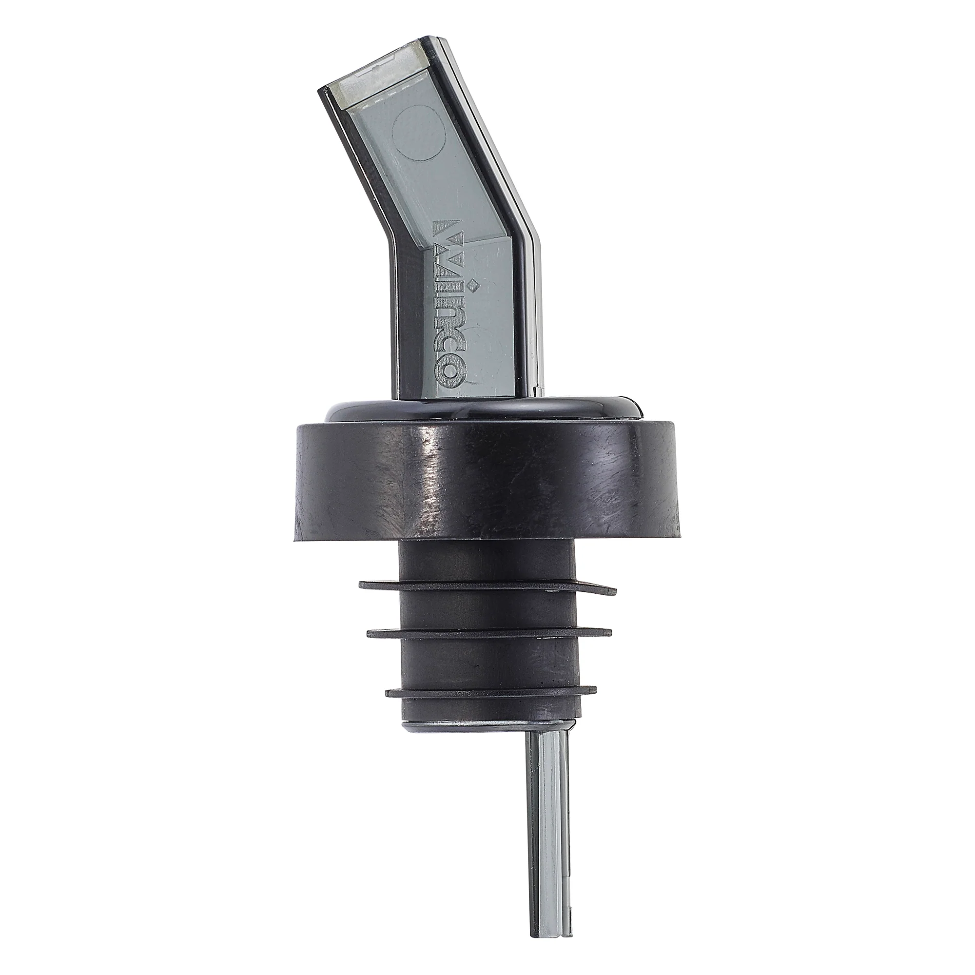 Winco PP-SSM Liquid Pourer Plastic with Screen Bent Spout Midnight Smoke