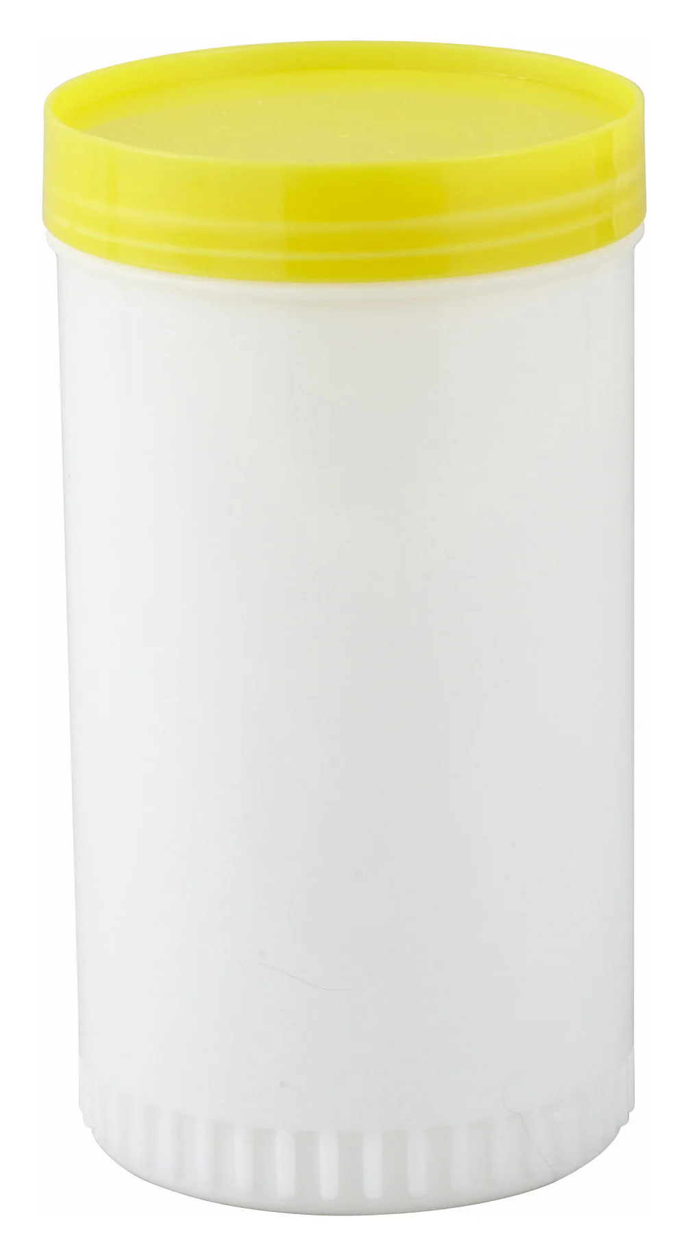 Winco PPB-1Y 1 Quart Liquor and Juice Multi Pour with Yellow Spout and Lid - Image 2