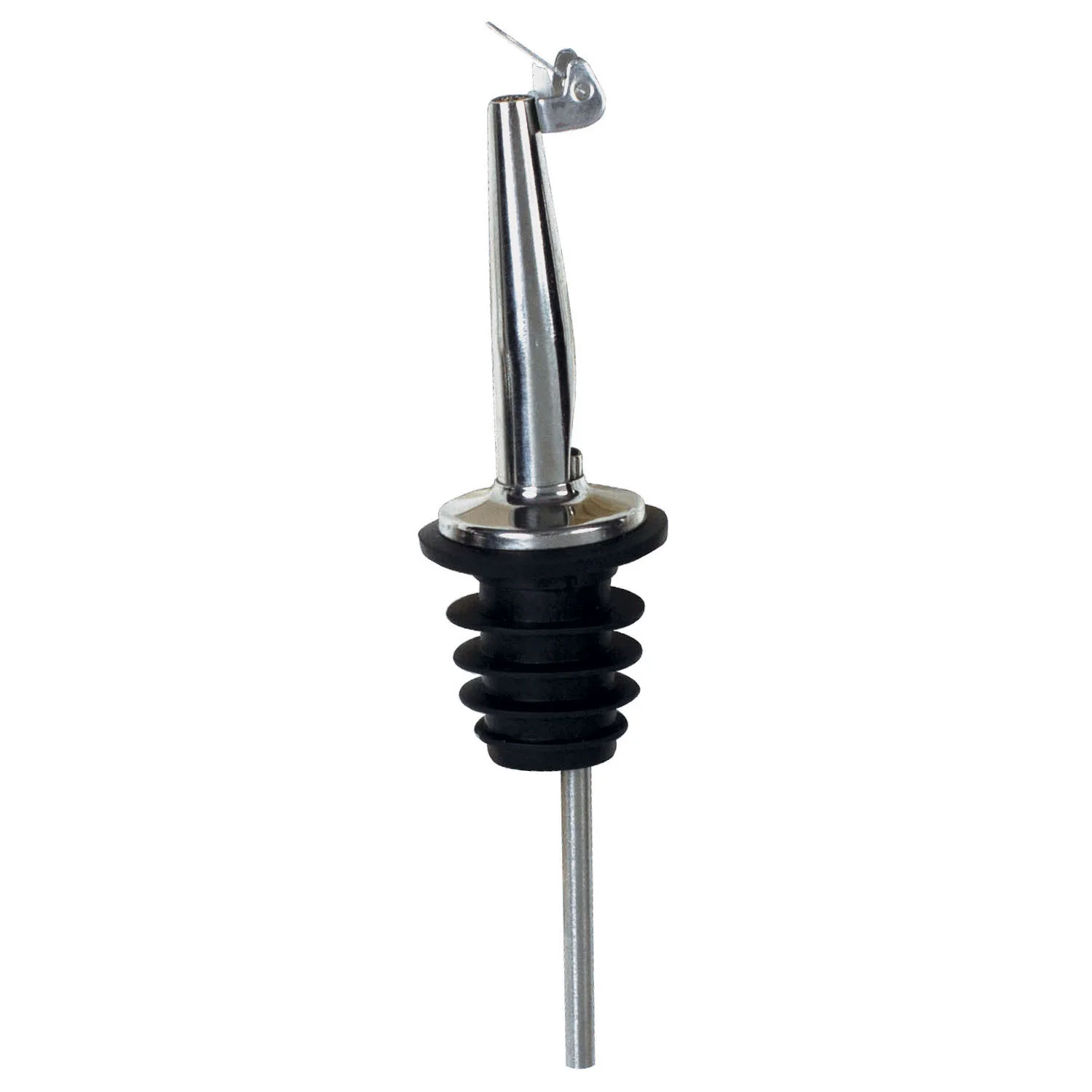 Winco PPM-4C Liquor Pourer Medium Fast Flow Stainless Steel Breather Tube - Image 2