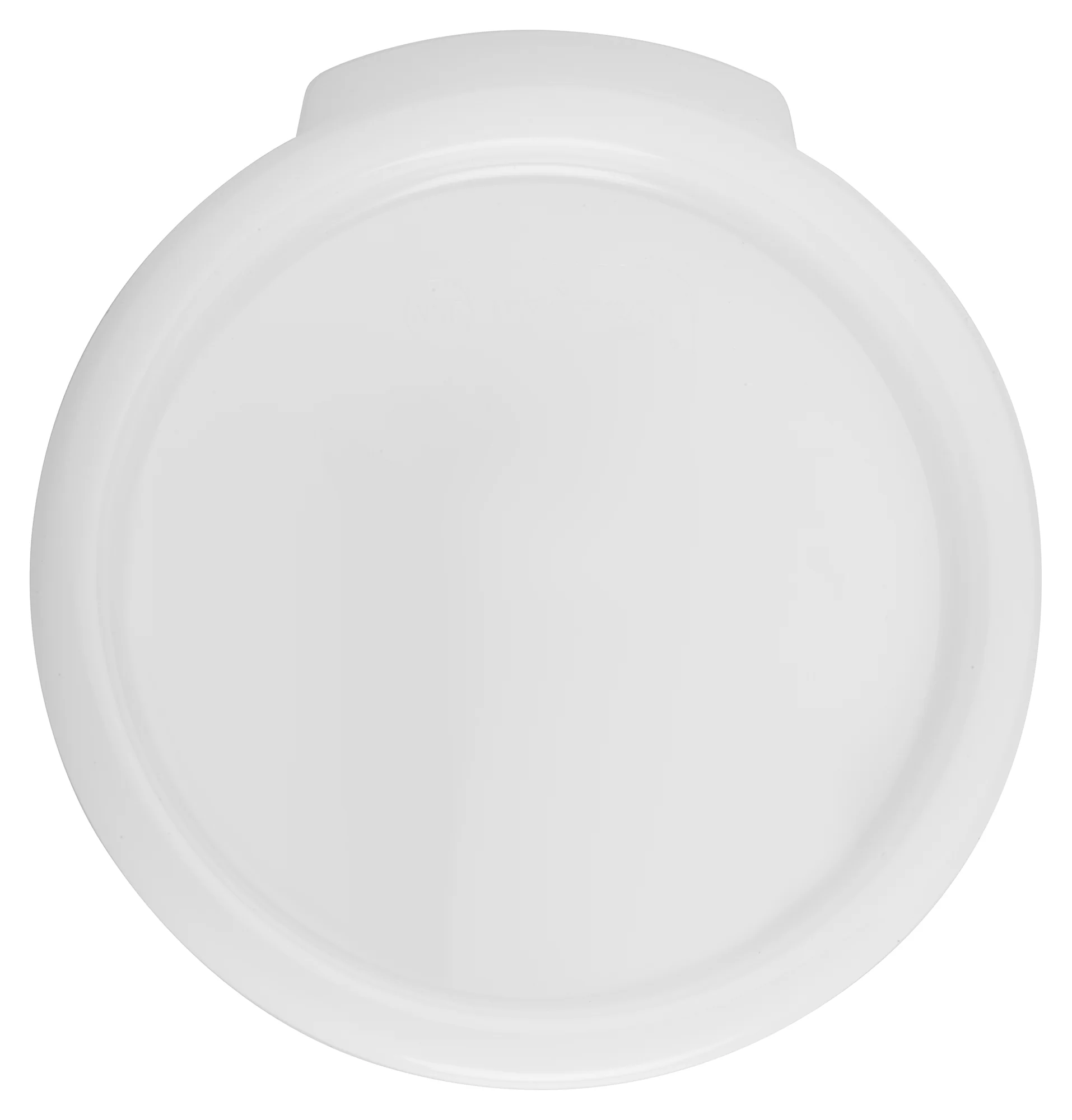 Winco PPRC-1222C Cover Only 12.63 Inch Round Food Storage Container White Polypropylene