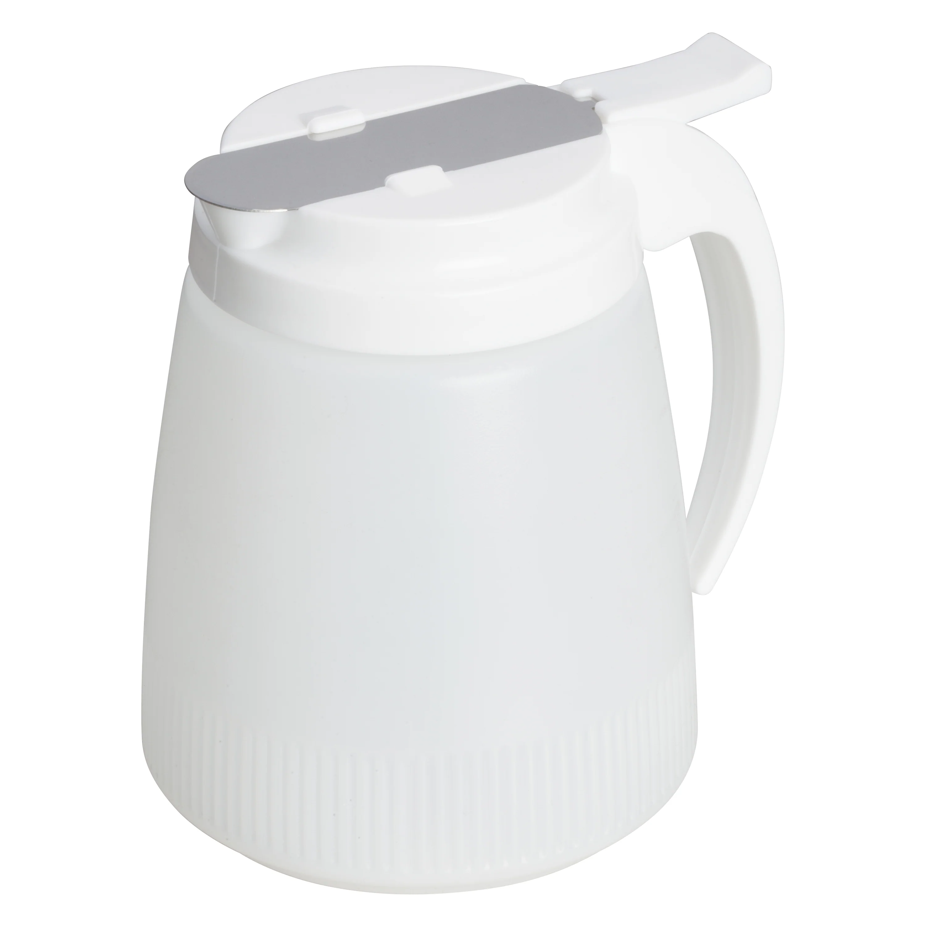 Commercial Syrup Dispenser - Winco PSUD-48, 48 oz with Stainless Slide Cover - Image 2