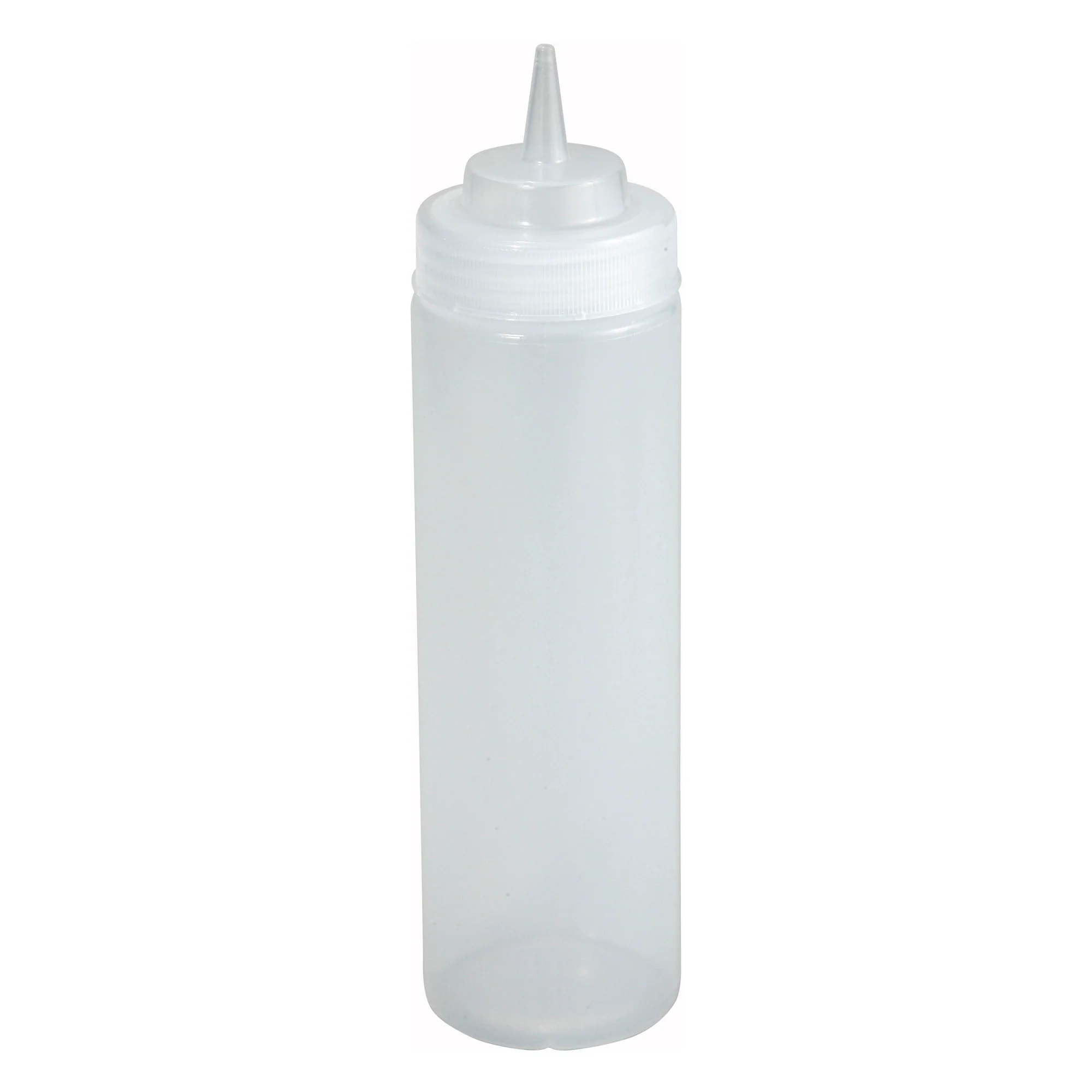 Winco PSW-12 12 Oz Squeeze Bottle BPA Free Plastic Clear 6 Packs - Image 3