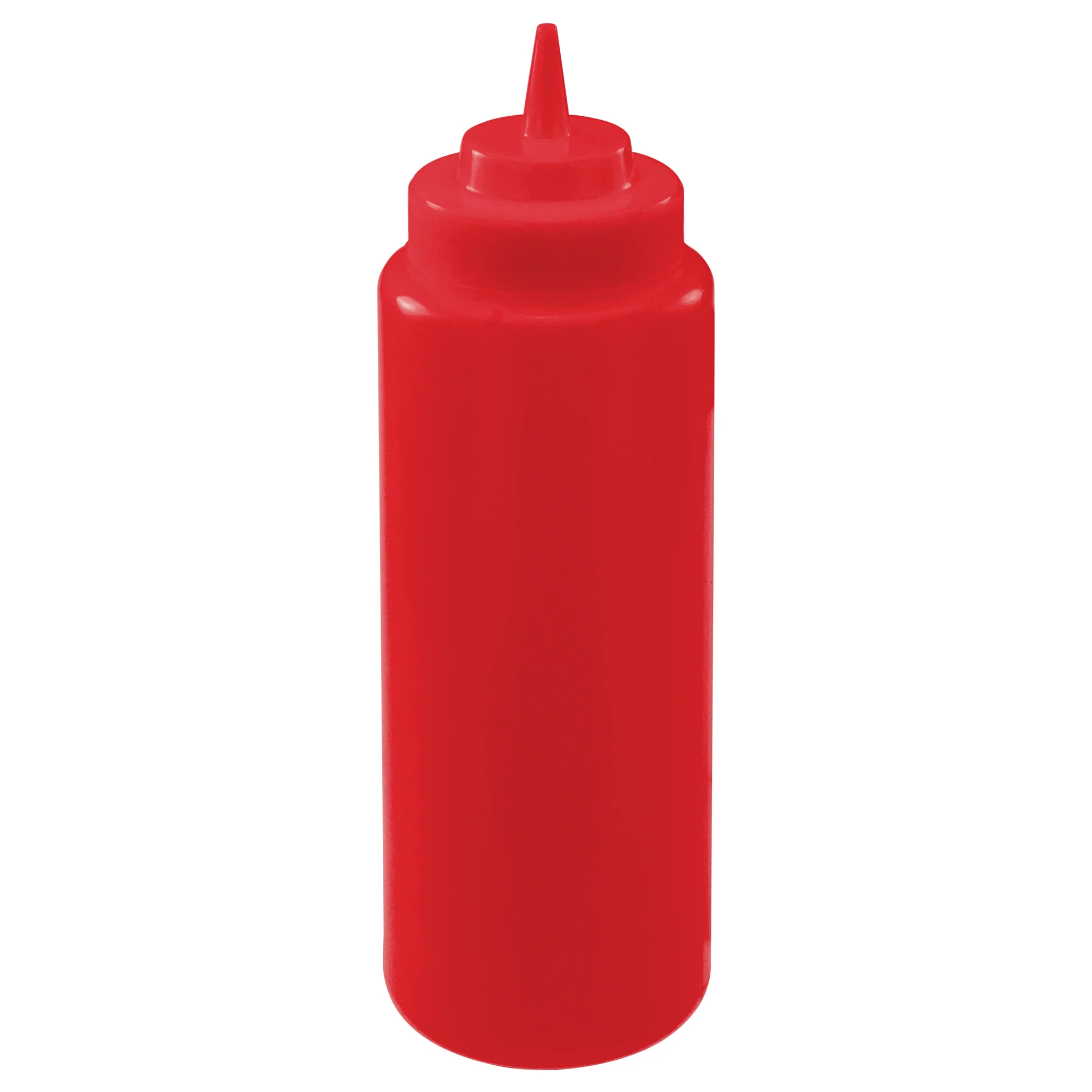 Winco PSW-32R 32 Oz Squeeze Bottle BPA Free Plastic Red 6 Packs - Image 2
