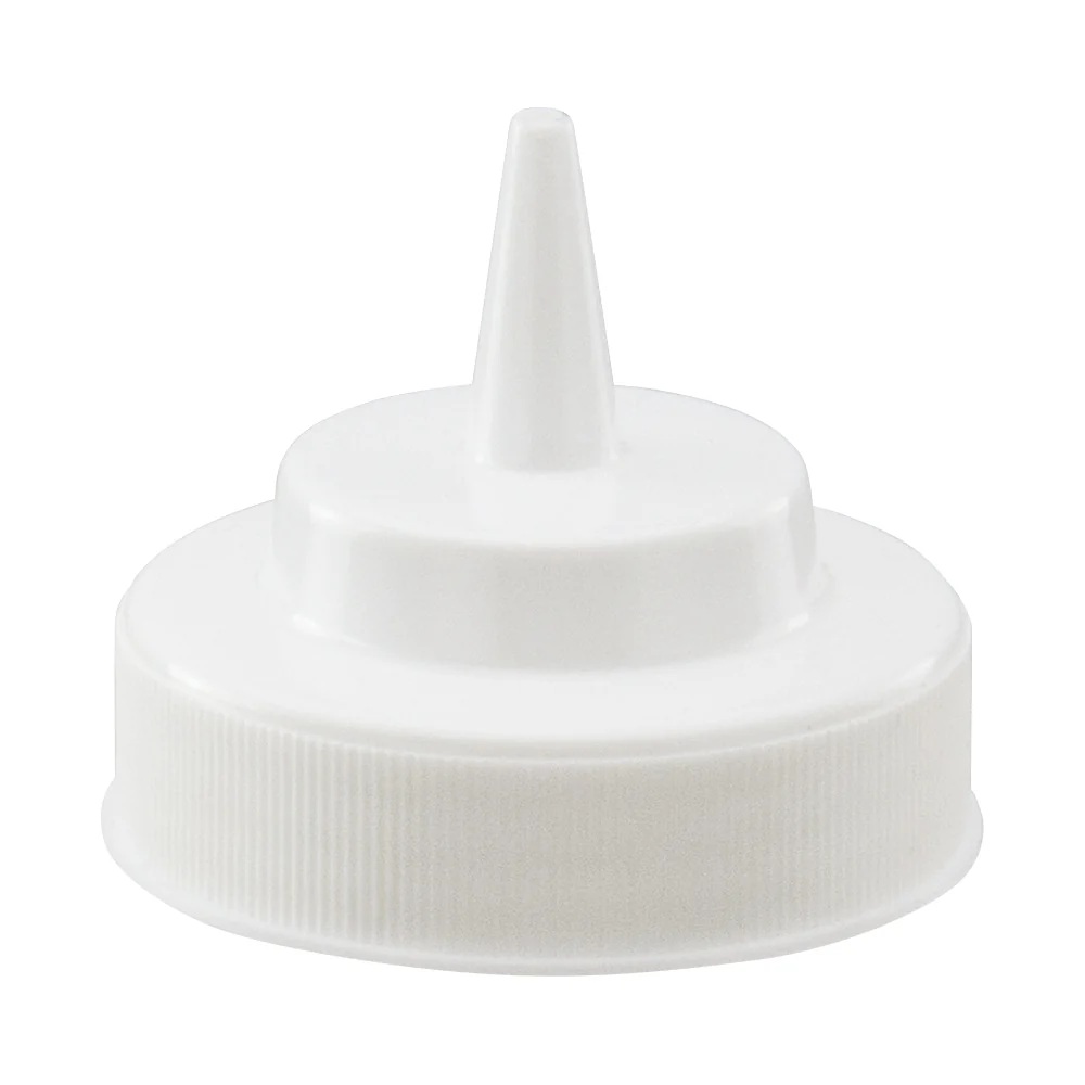 Wide Mouth Squeeze Bottle Lid - Winco PSW-C-LID White Replacement Cap