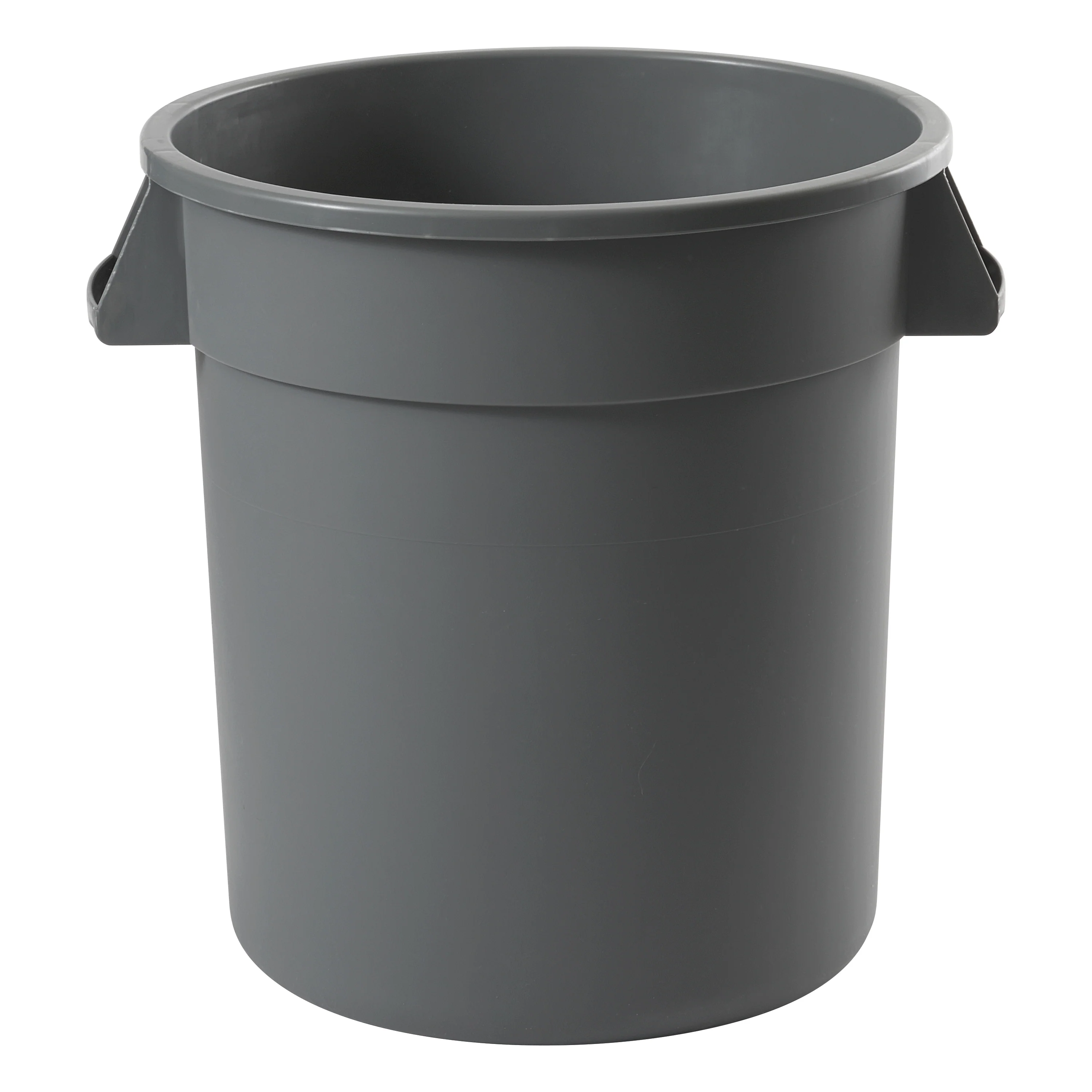 Winco PTC-10G 15-3/4 Inch Gray Heavy Duty Trash Can HDPE for Waste Management - Image 6