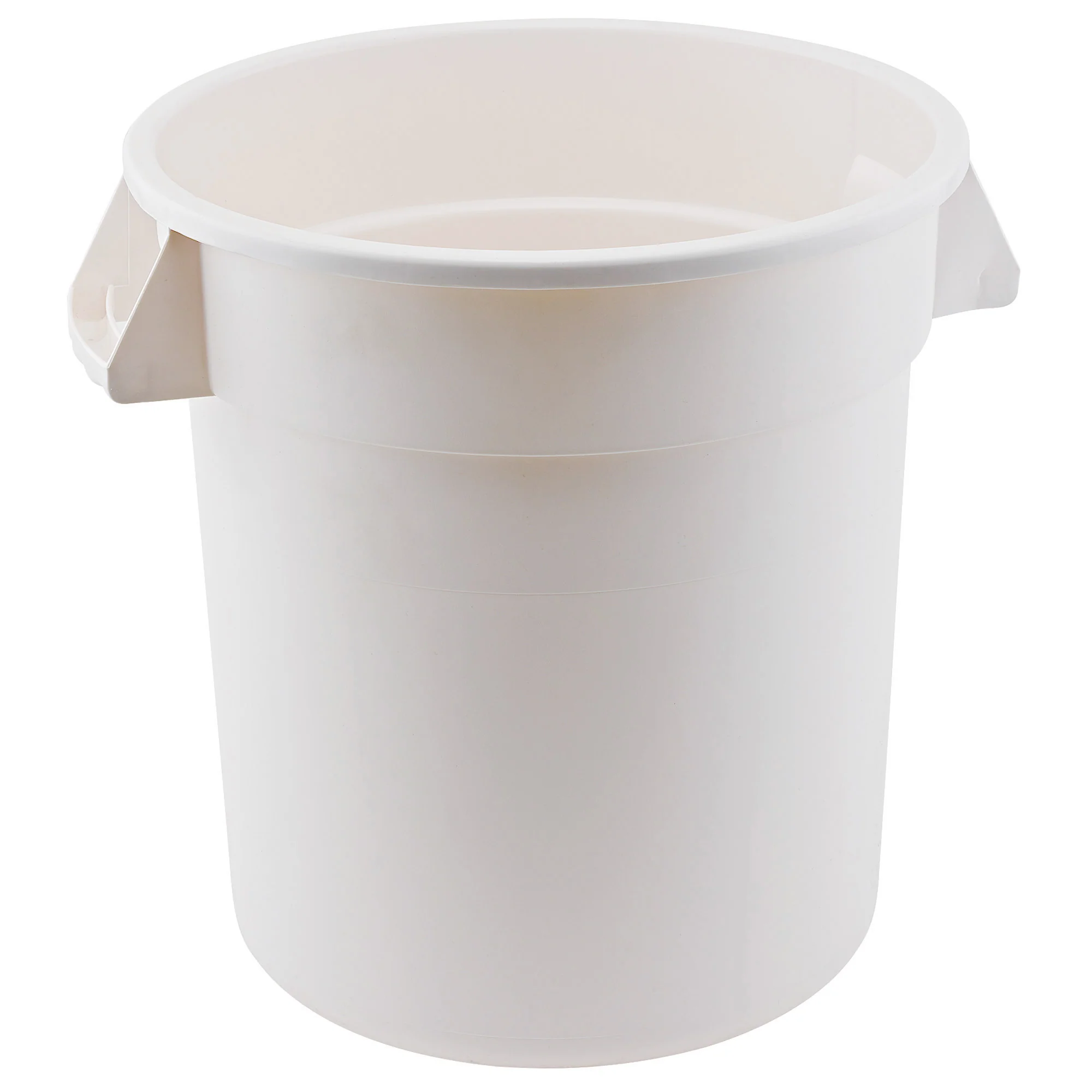 Winco PTC-20W 20 Gallon Heavy Duty Trash Can White HDPE with Durable Design