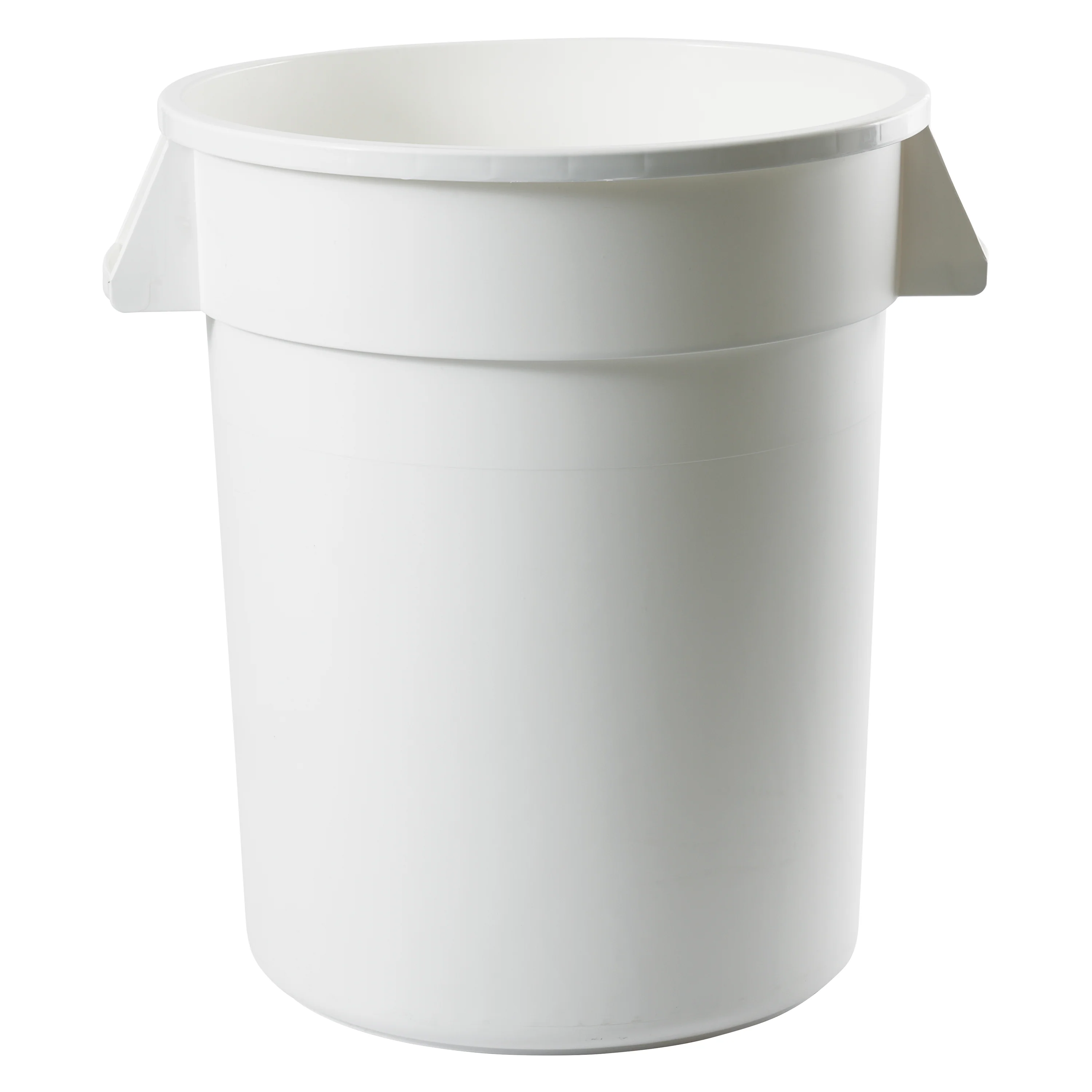Winco PTC-20W 20 Gallon Heavy Duty Trash Can White HDPE with Durable Design - Image 3