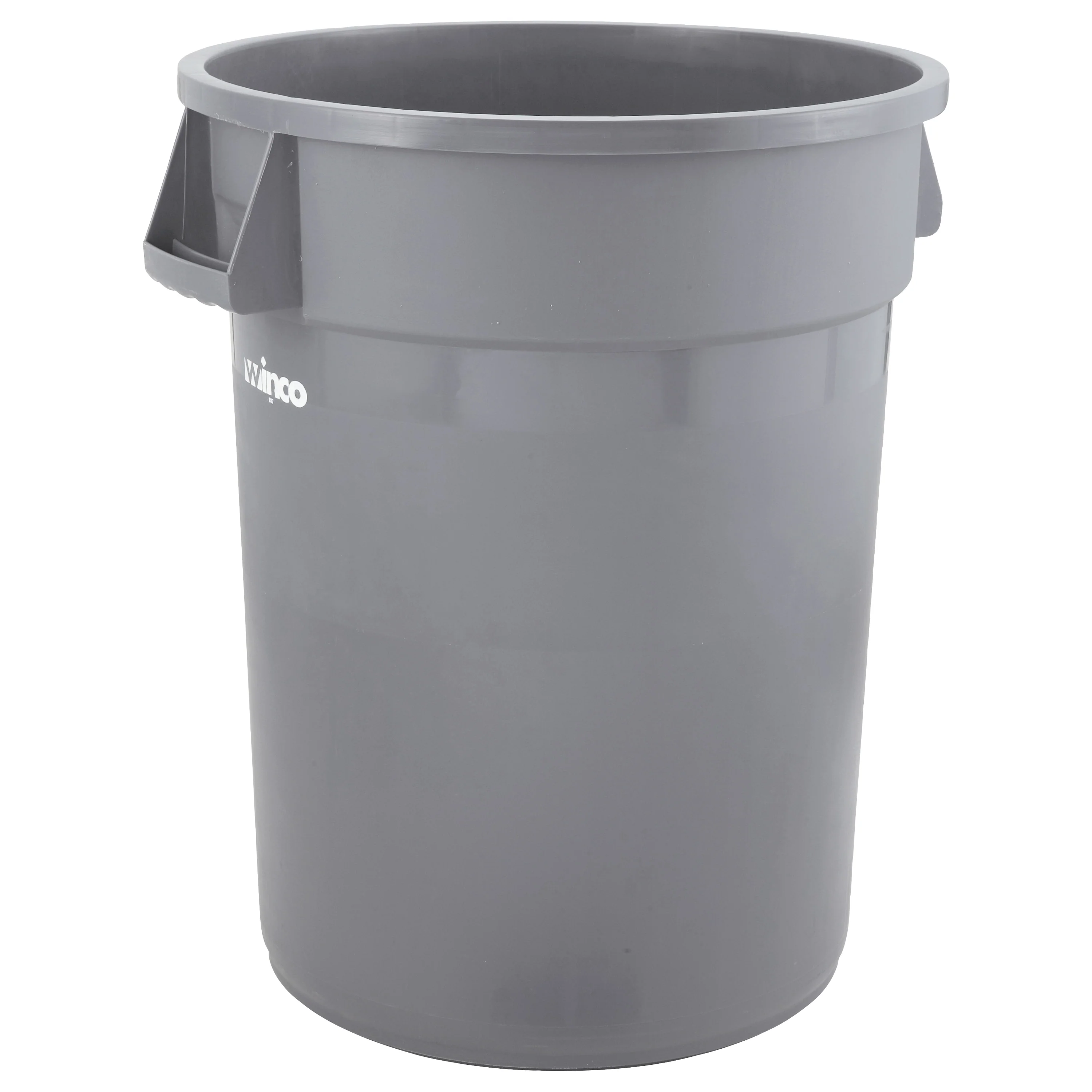 Winco PTC-32G 32 Gallon Large Heavy Duty Trash Can HDPE Gray - Image 3