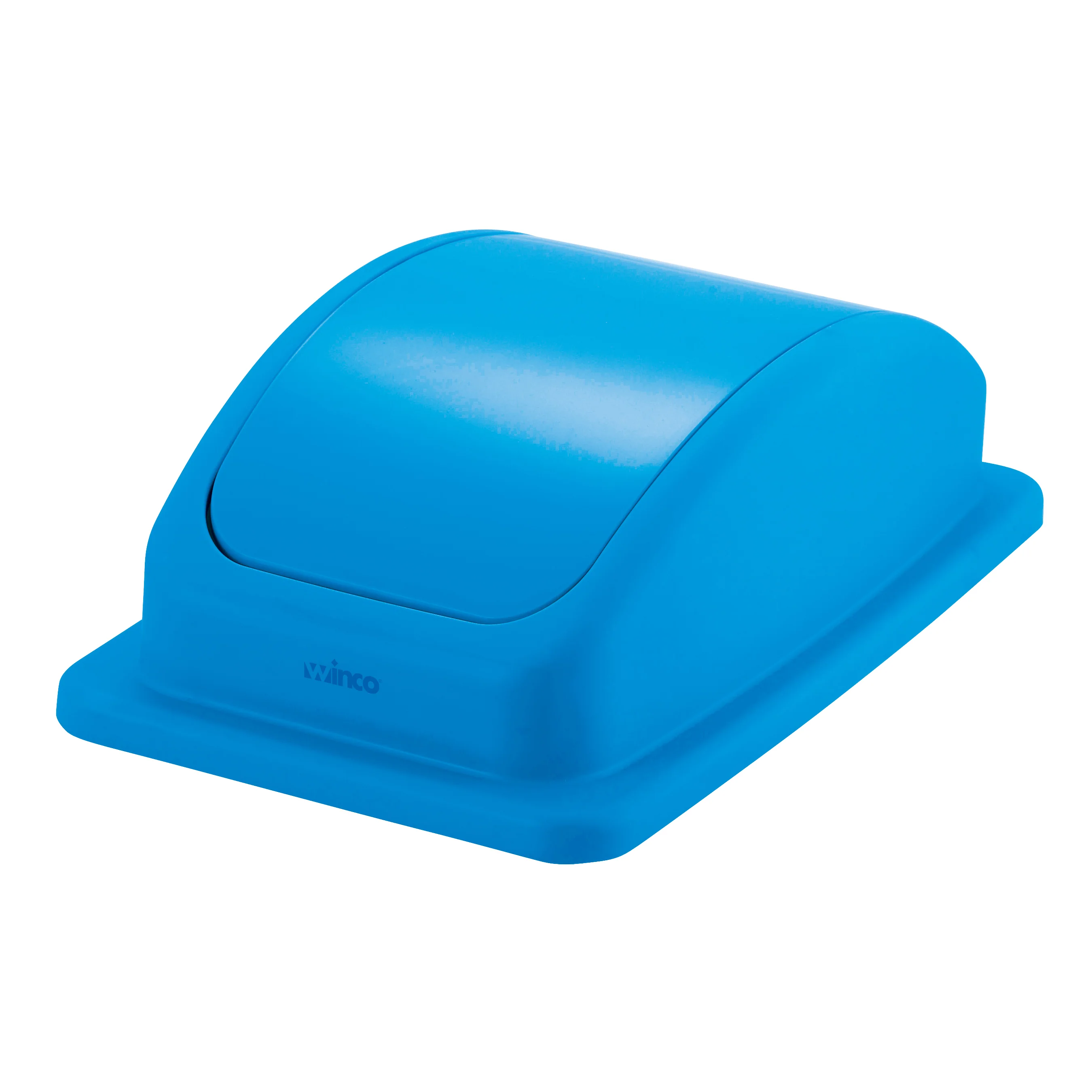 Winco PTCL-23L Cover for PTC-23L Swing Lid Impact-Resistant Polypropylene Blue - Image 3