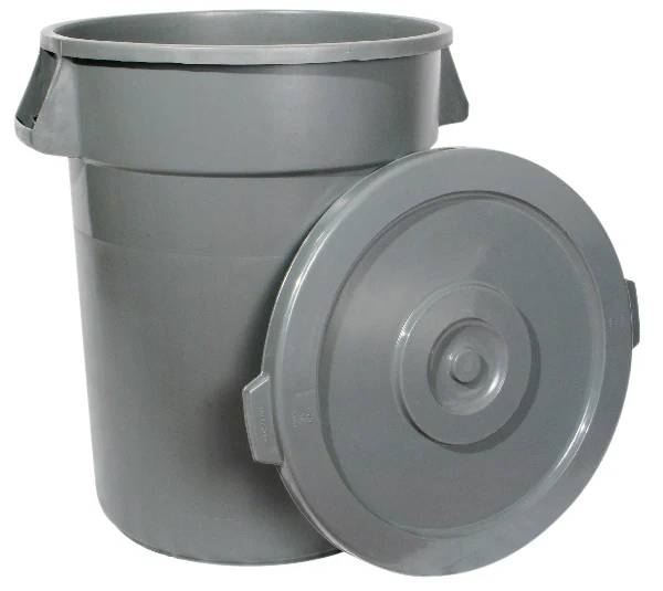Winco PTCL-44 Lid for PTC-44G HDPE Gray Trash Receptacle Cover - Image 2