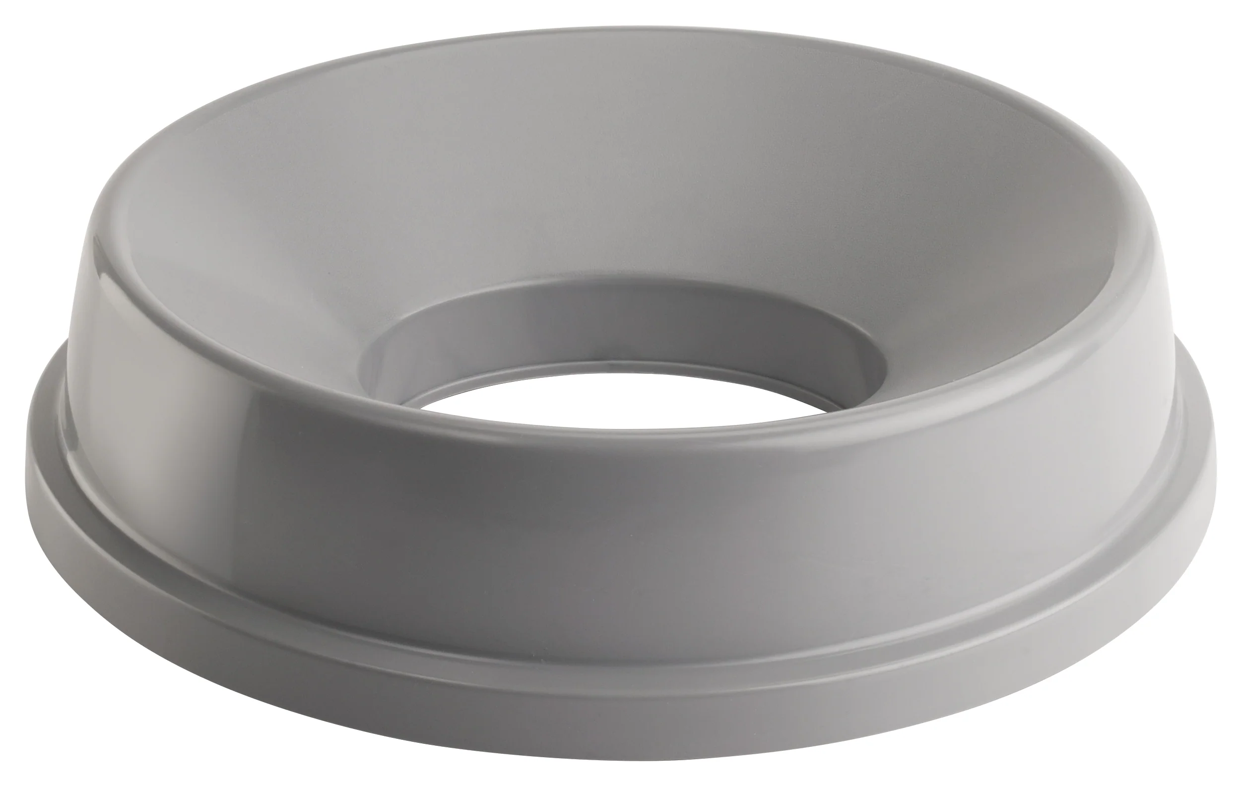Winco PTCRL-22G Trash Can Cover Funnel Top Plastic Gray - Image 6