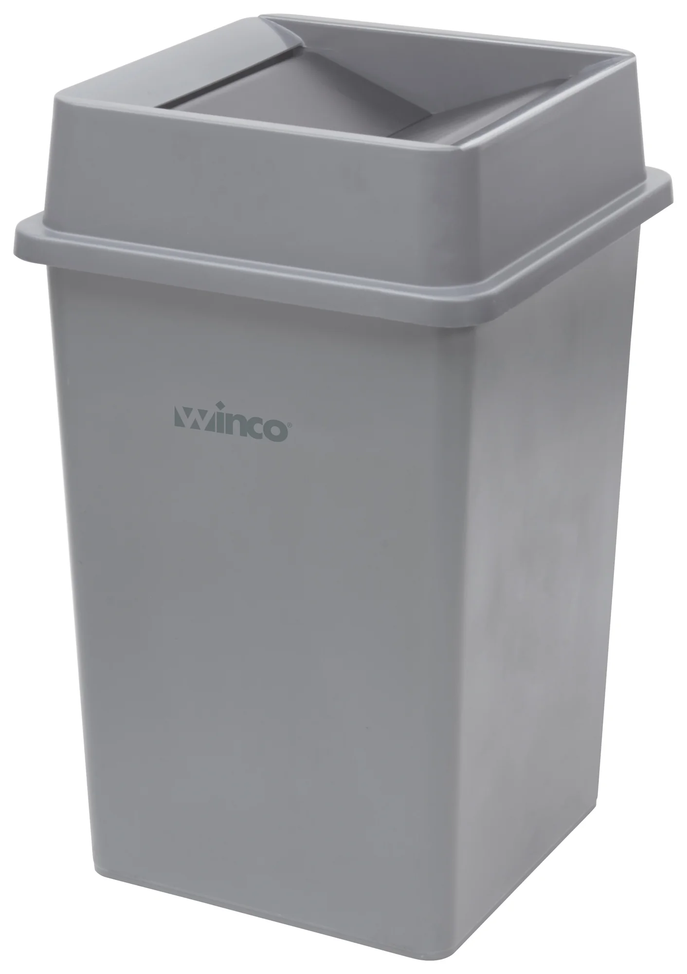 Winco PTCSL-35G Lid Swing Polystyrene Gray for PTCS-35G Trash Receptacle - Image 4
