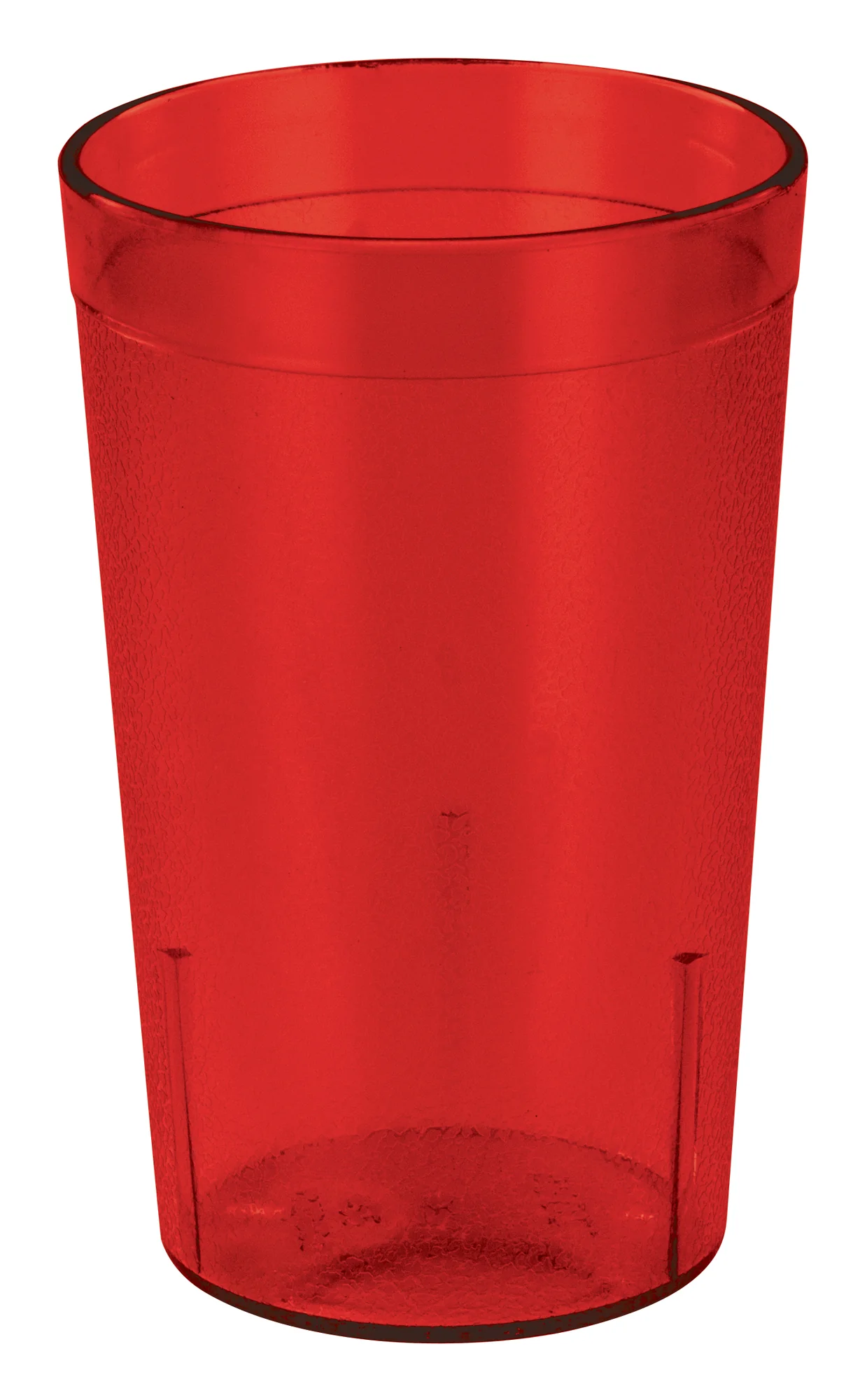 Winco PTP-12R 12 Oz Tumbler Dishwasher Safe Break Resistant Red Plastic - Image 2