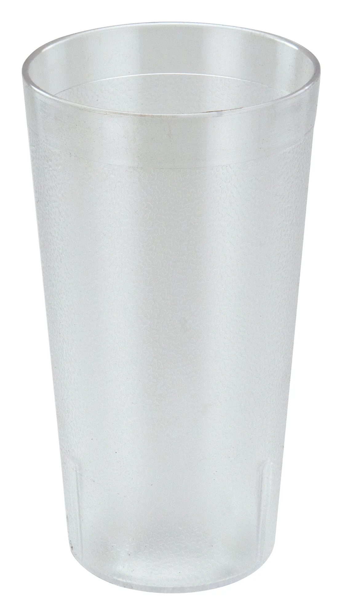 Pebbled Plastic Tumbler 16 oz - Winco PTP-16C Clear Break-Resistant Set