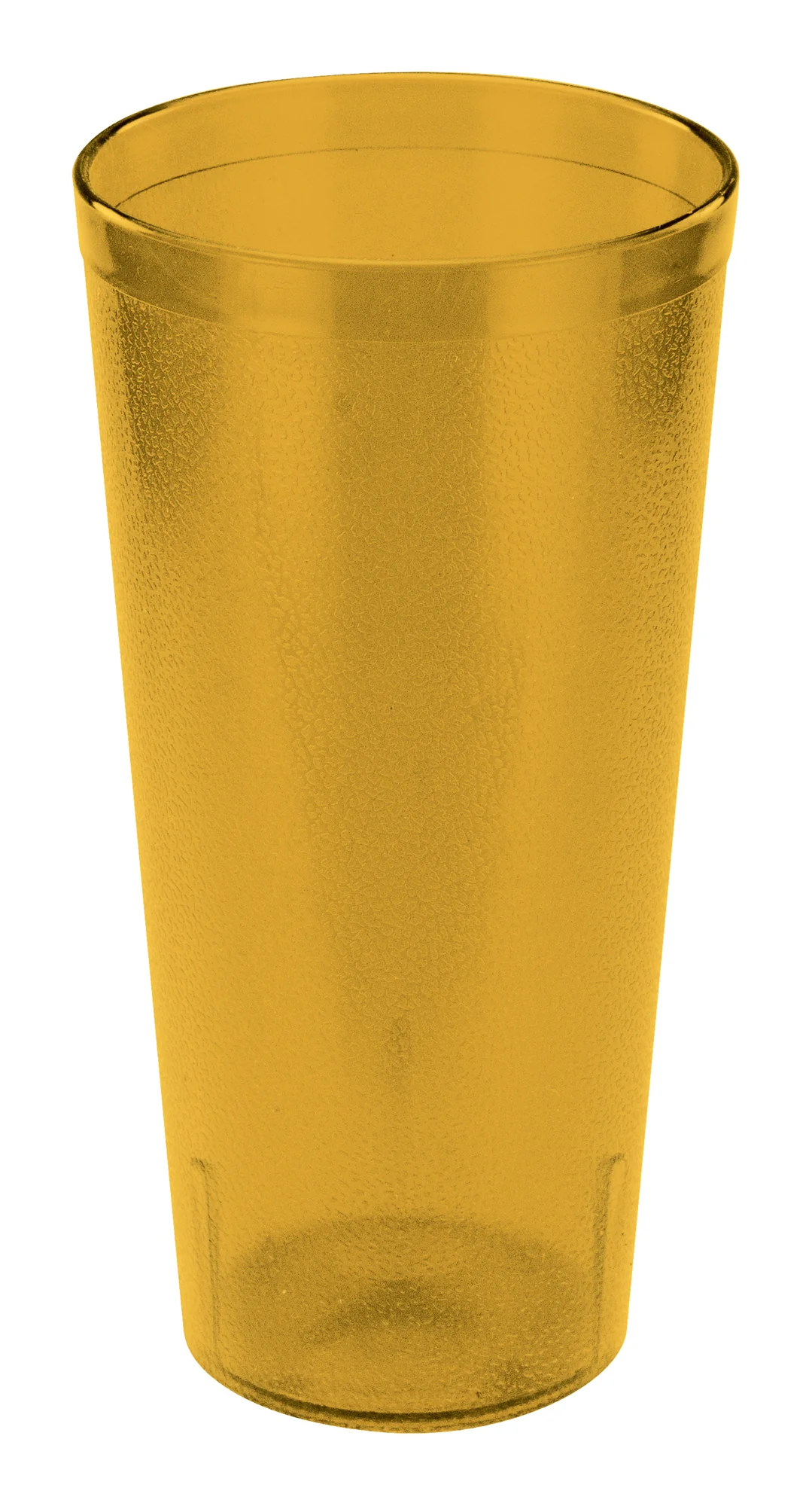 Winco PTP-20A 20 Oz Pebbled Break-resistant Tumbler Plastic Amber - Image 2