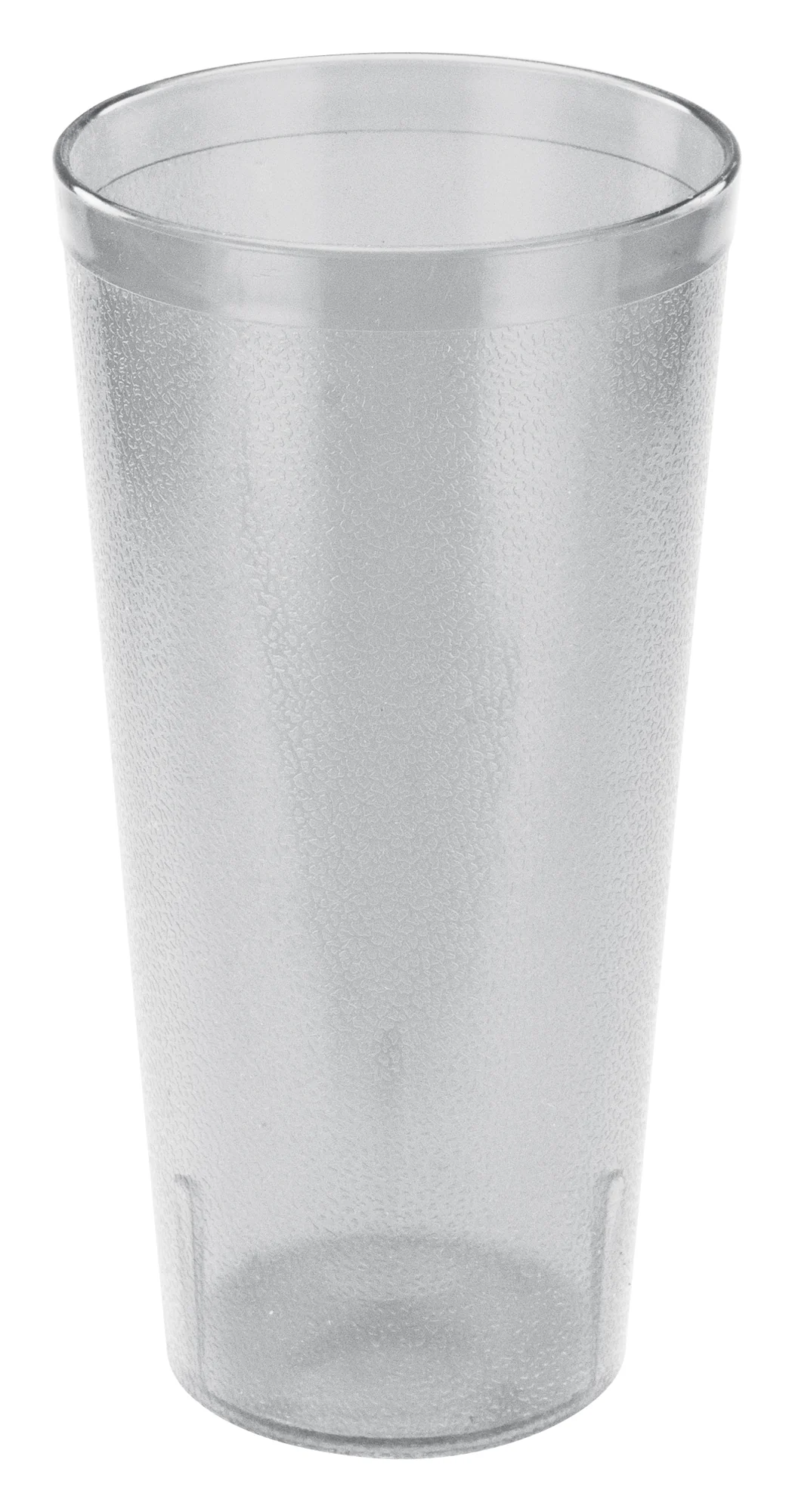 Pebbled Plastic Tumbler 20 oz - Winco PTP-20C Clear Break-Resistant