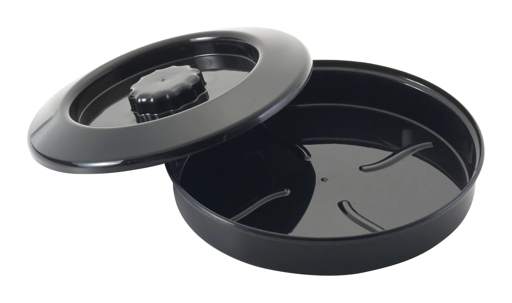 Winco PTW-7K 7-1/2 Inch Round Tortilla Warmer BPA Free Polypropylene Black - Image 3
