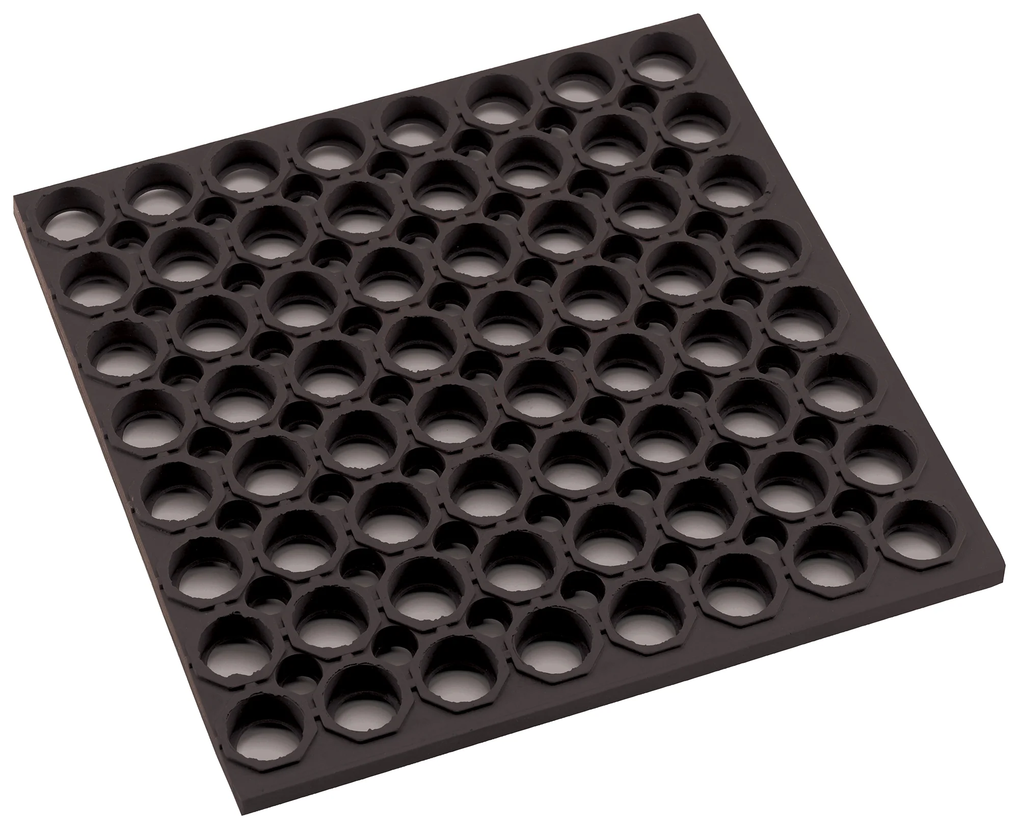 Winco RBMH-35K-R 3' Anti-Fatigue Floor Mat Rolled Grease Resistant Black Rubber