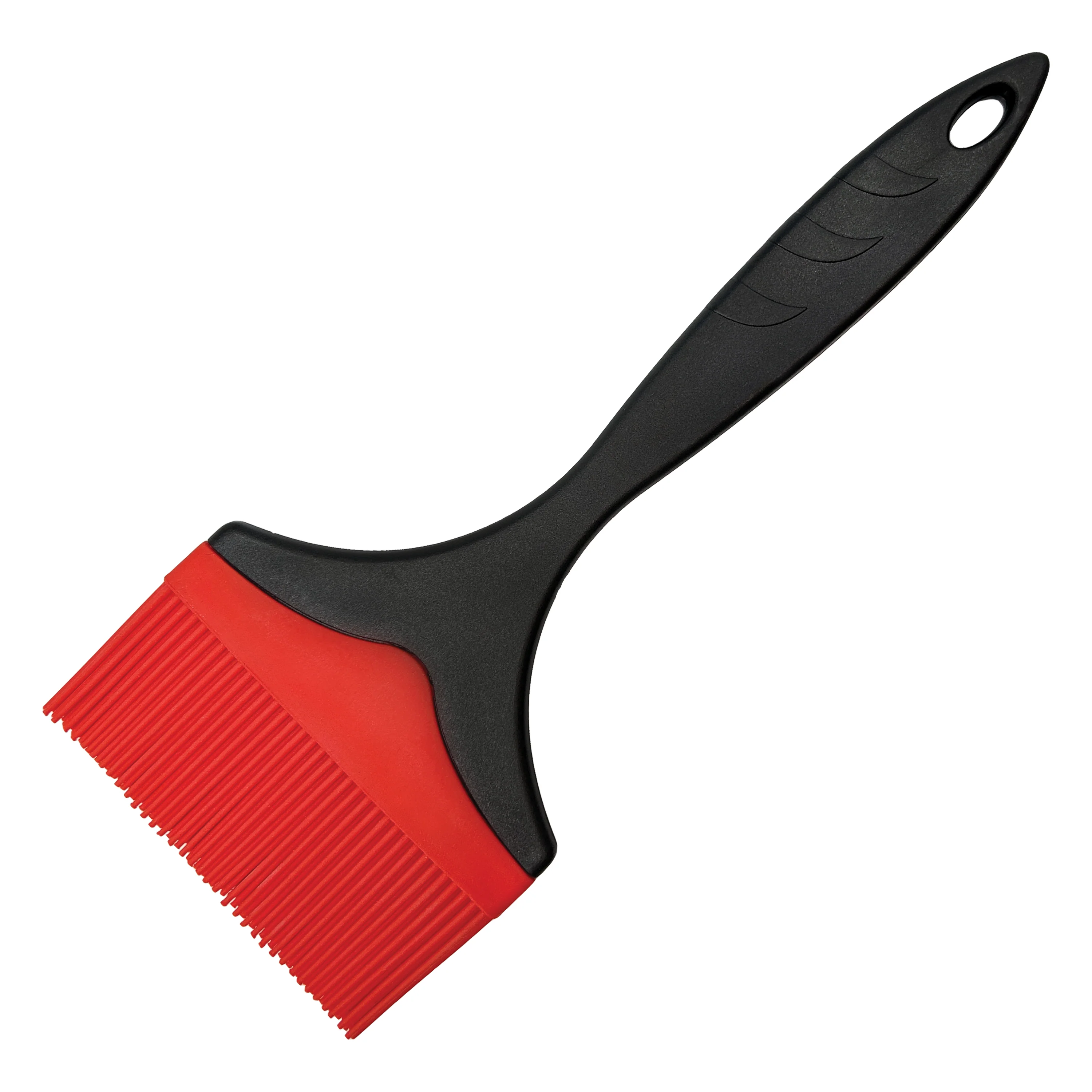 Winco SB-04P 4 Inch Silicone Brush Basting Red Plastic Handle - Image 2